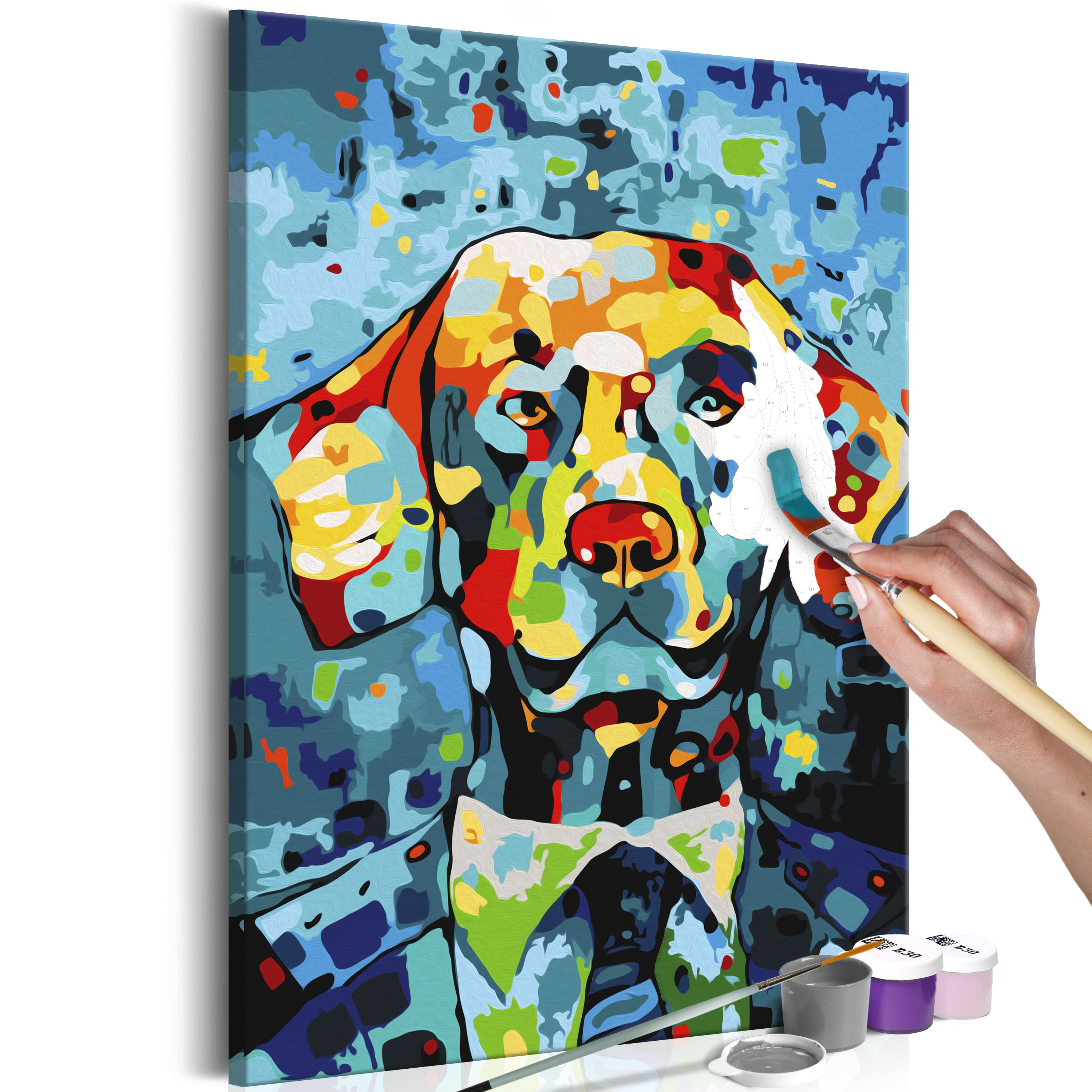 DIY canvas painting - Dog Portrait - 40x60