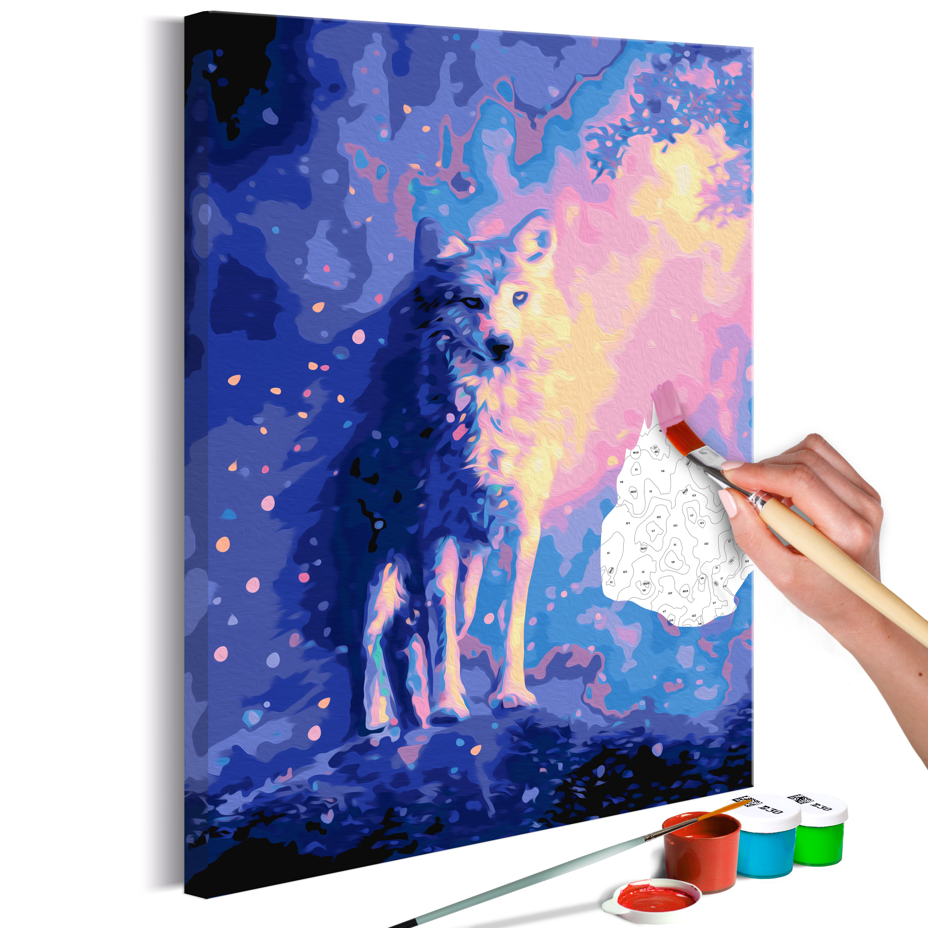DIY canvas painting - Wolf - 40x60