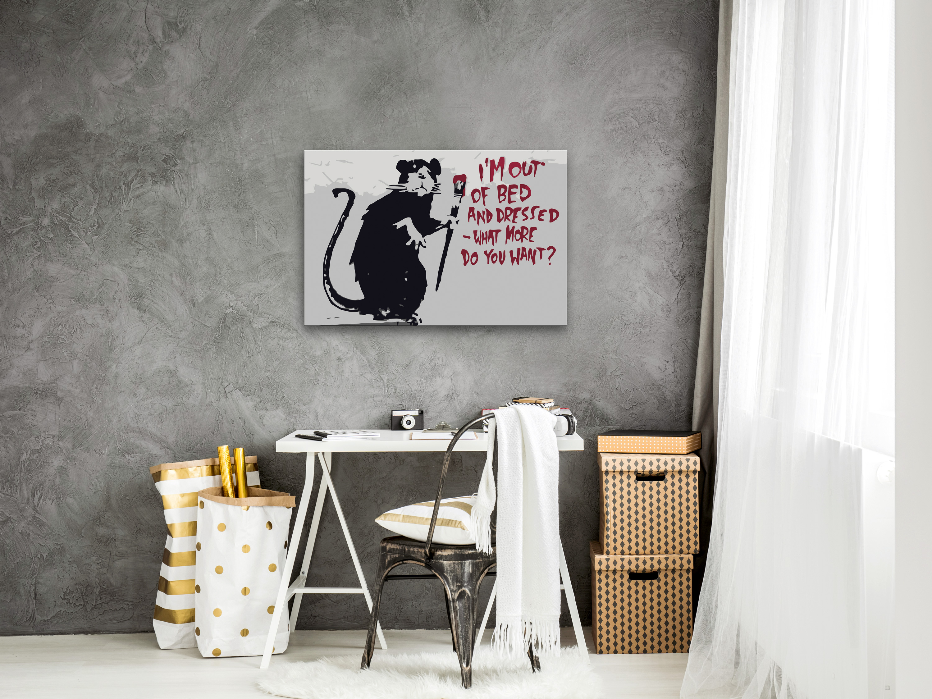 Tucocoo Banksy Malen Nach Zahlen - Street Art DIY Gemälde 40x50cm Für Erwachsene