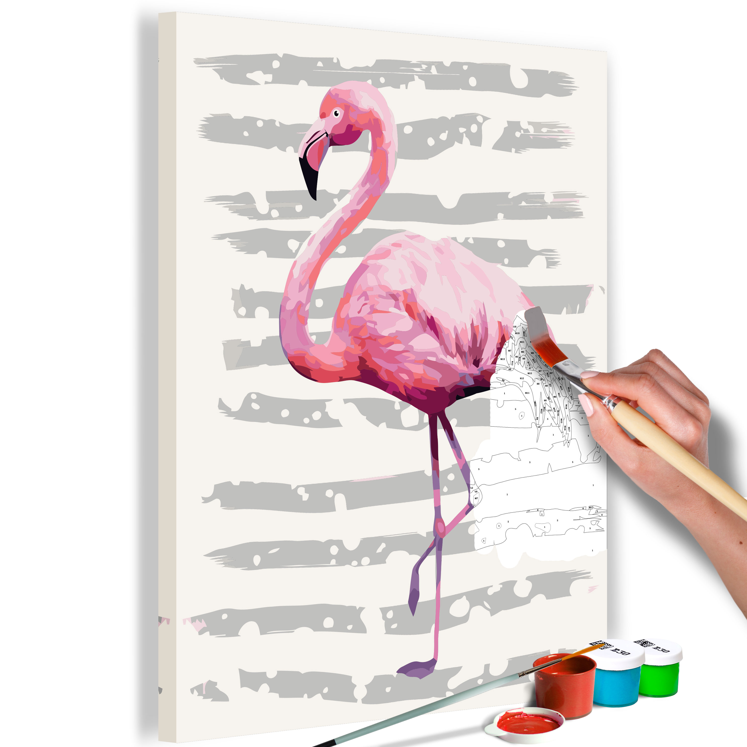 DIY canvas painting - Beautiful Flamingo - 40x60