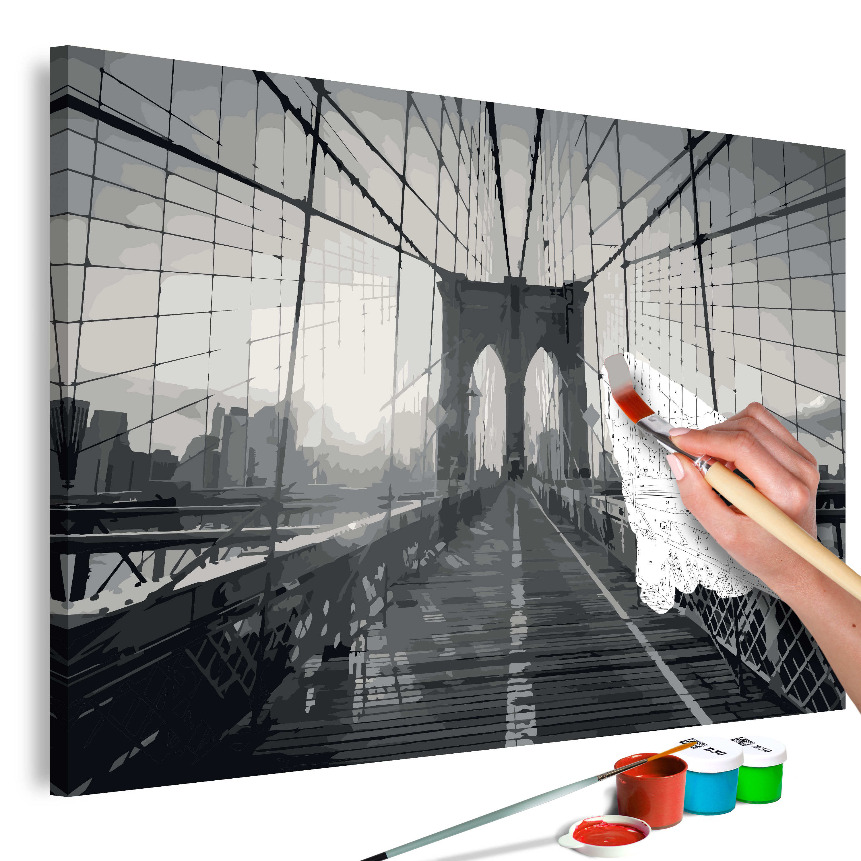 DIY canvas painting - New York Bridge - 60x40