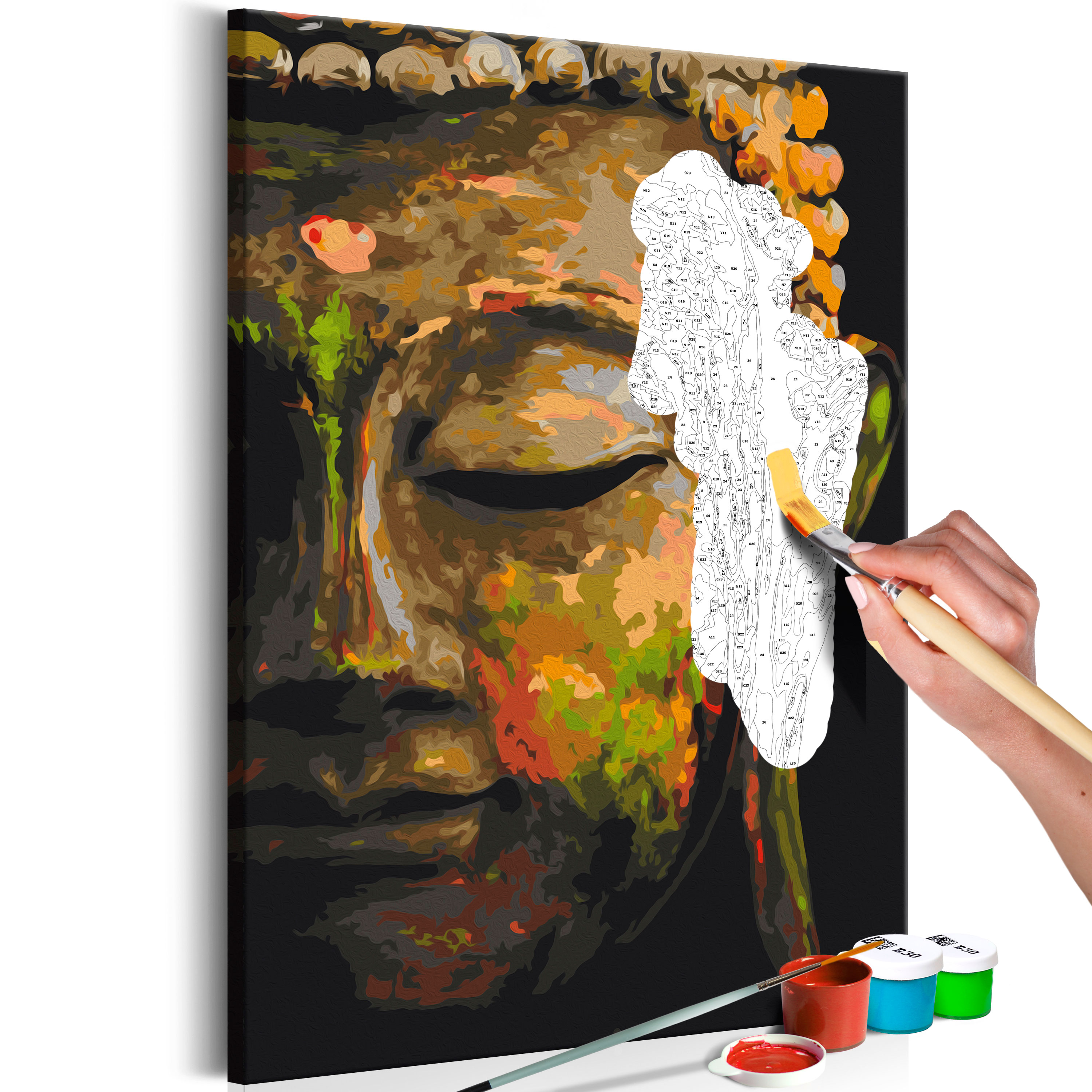DIY canvas painting - Buddha in the Shade - 40x60