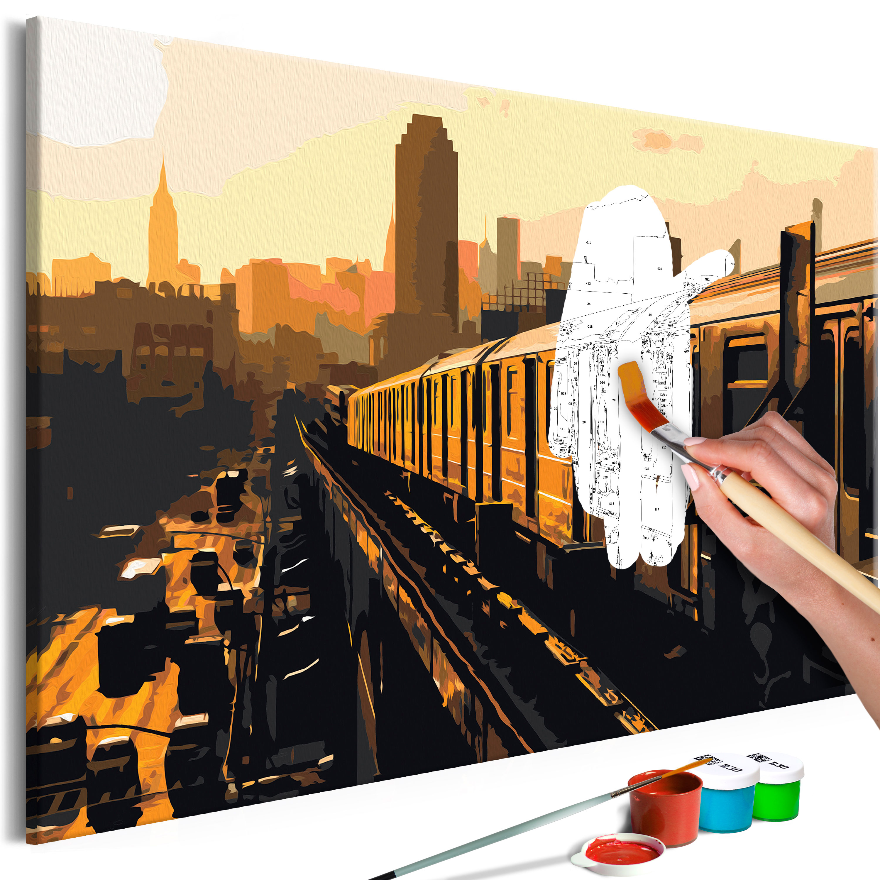 DIY canvas painting - New York Subway - 60x40