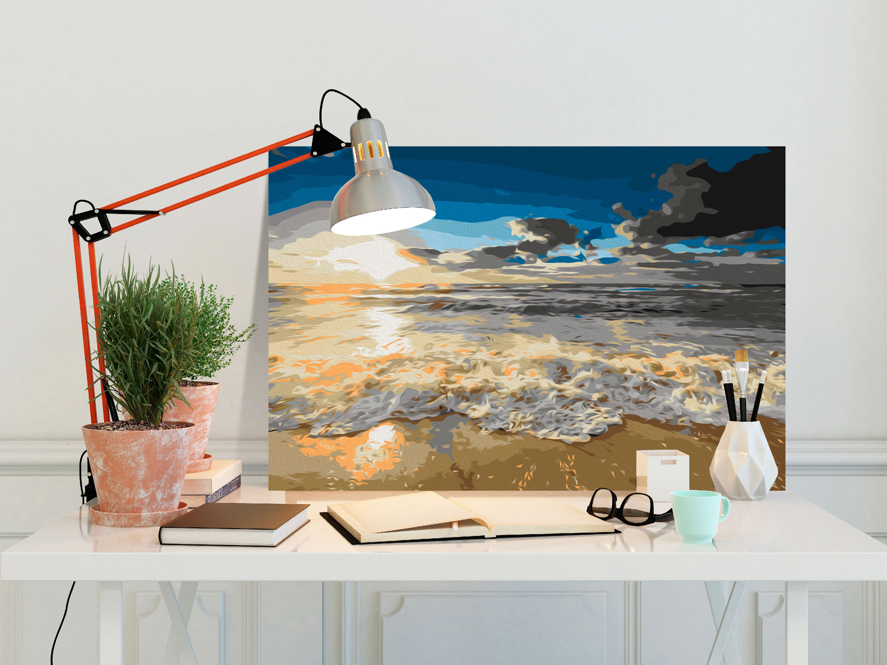 LANDSCHAFT Malen nach Zahlen Erwachsene Wandbild Malset