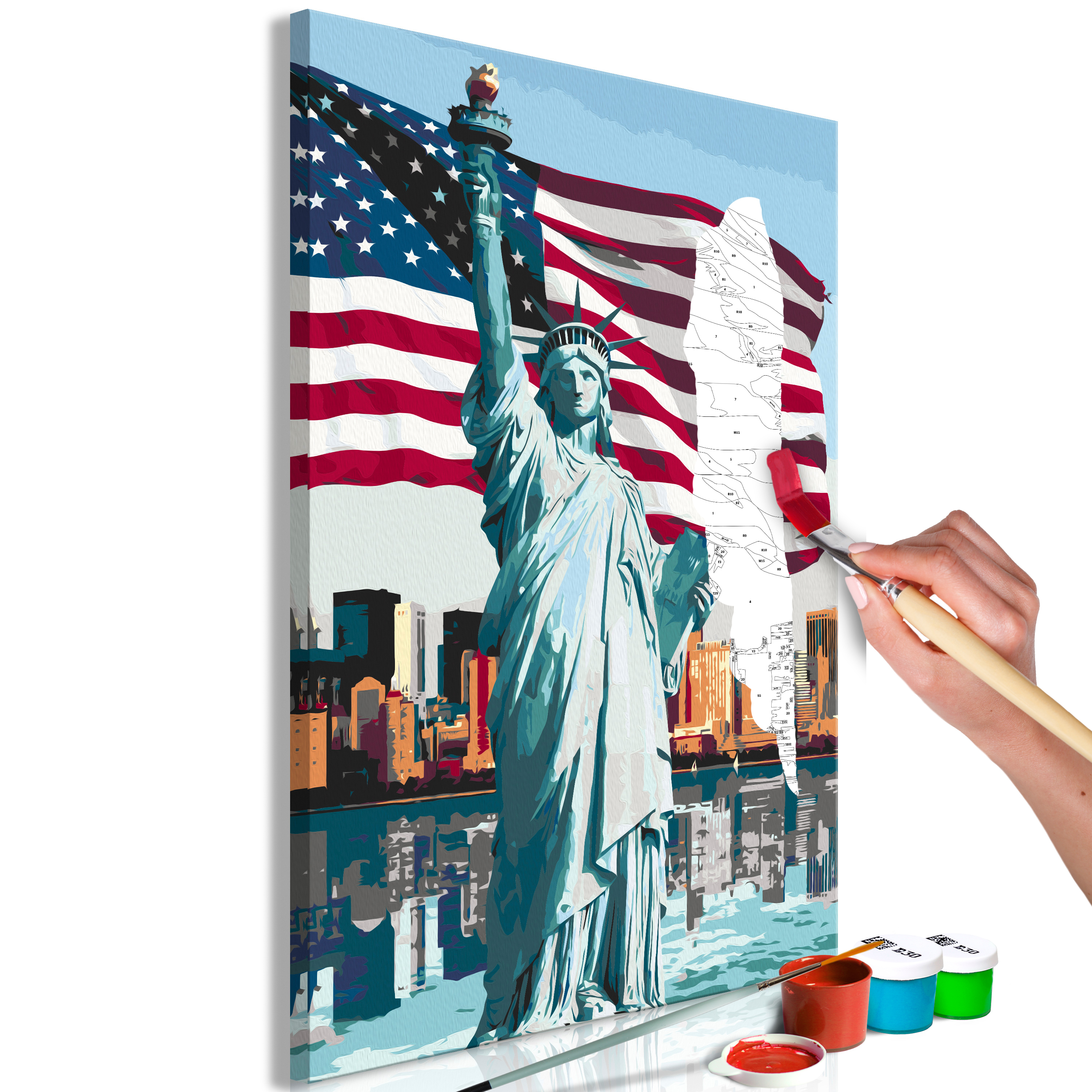 DIY canvas painting - Proud American - 40x60