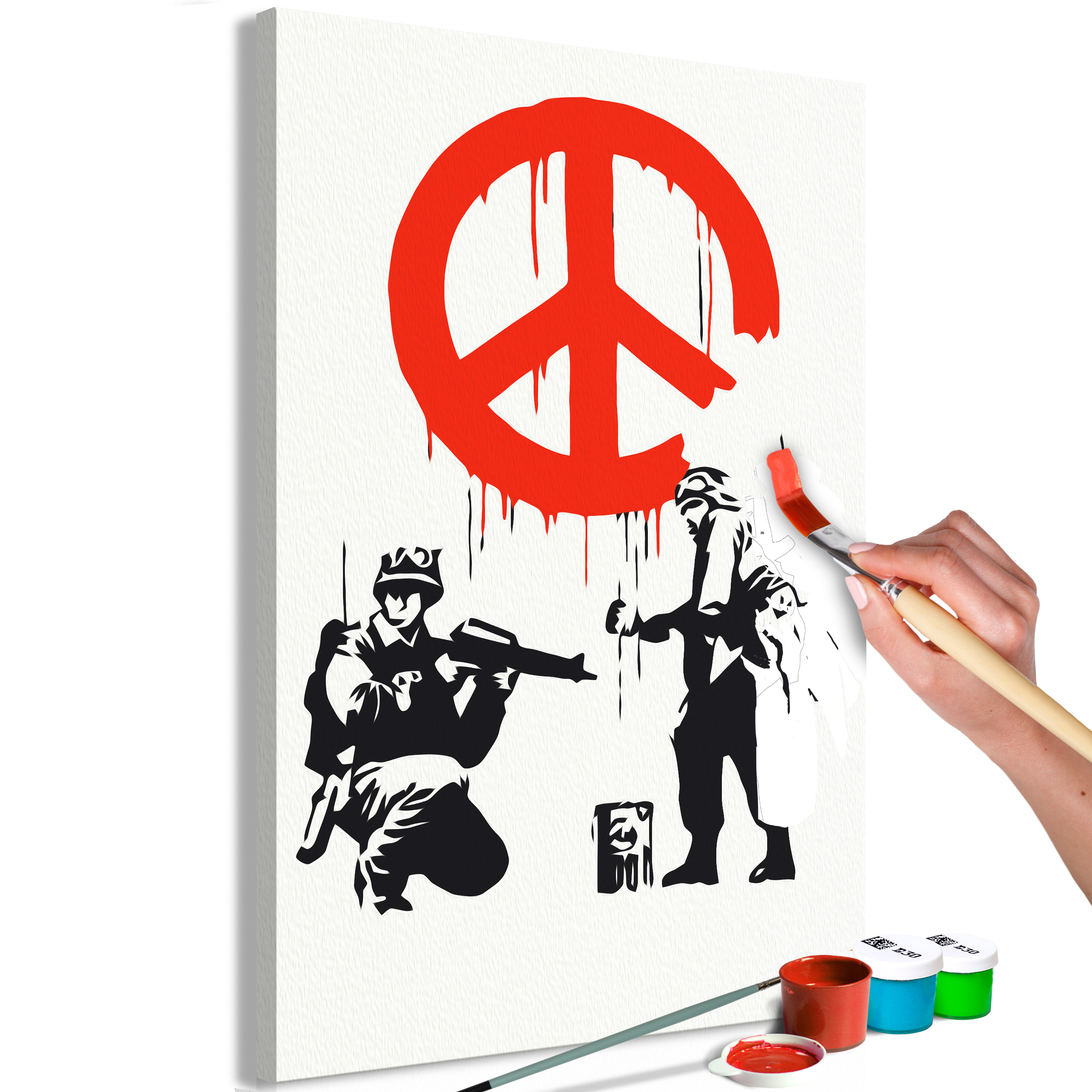 DIY canvas painting - Peace Sign - 40x60