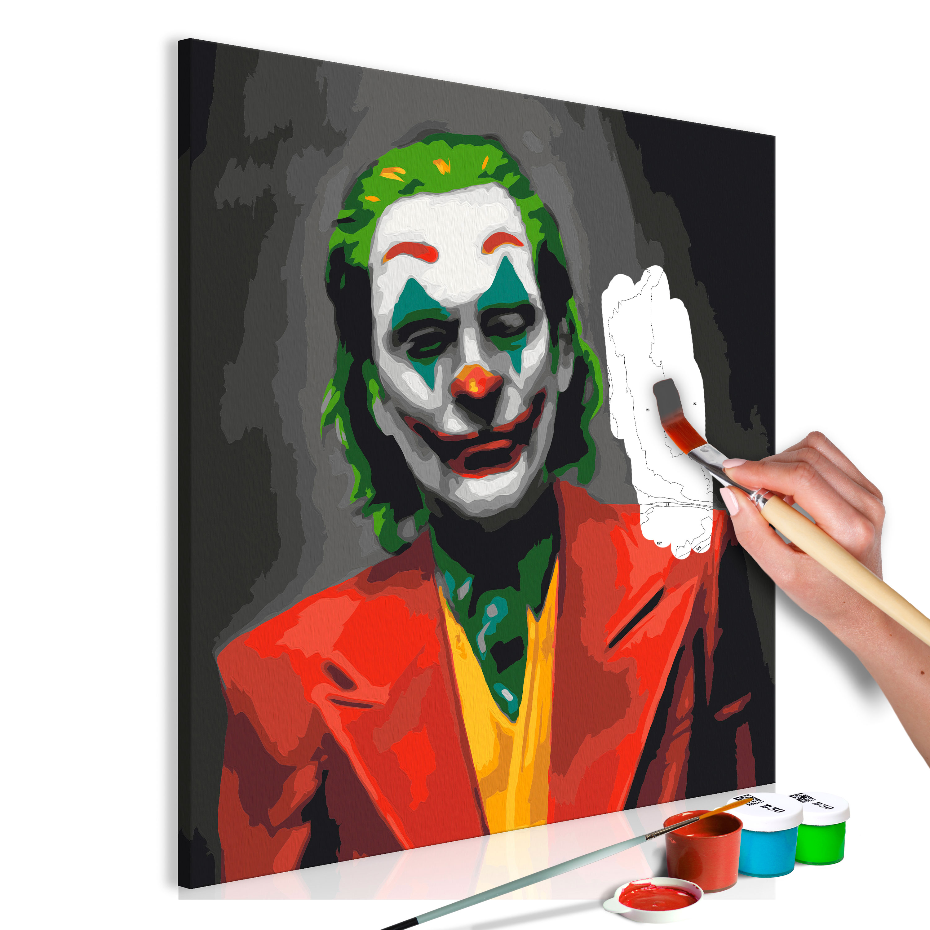 DIY canvas painting - Joker - 40x40