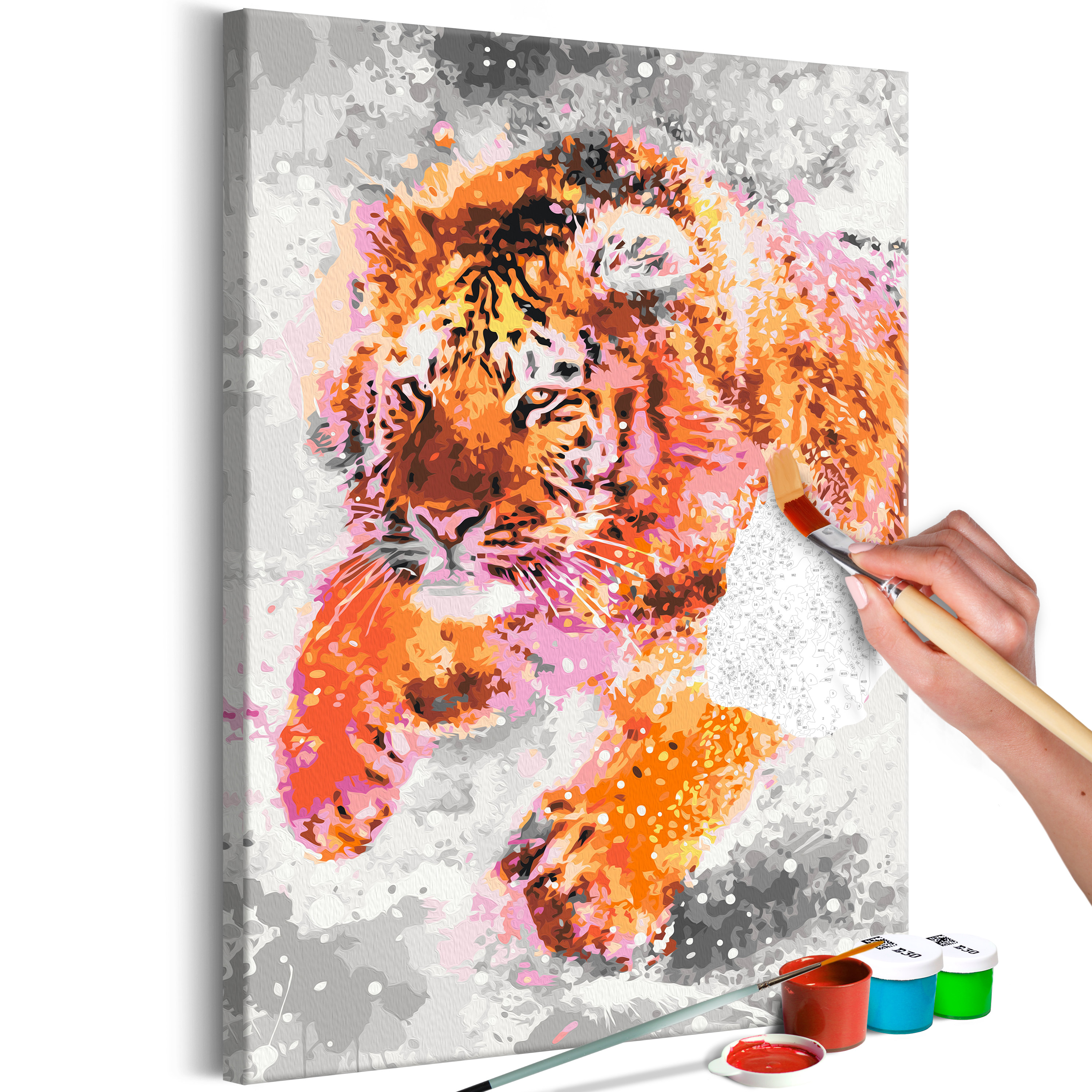 DIY canvas painting - Running Tiger - 40x60