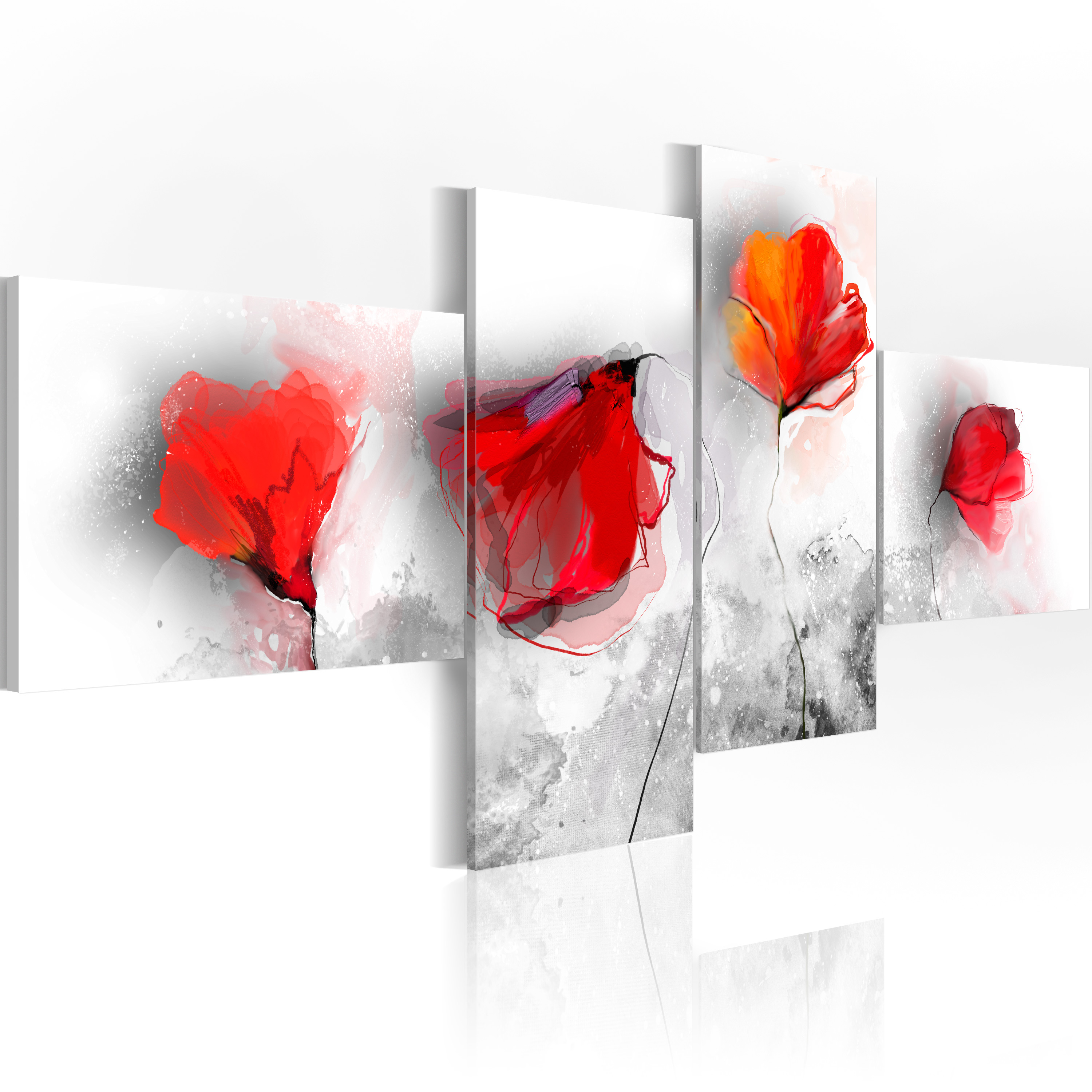 Canvas Print - Sentimental poppies - 100x45