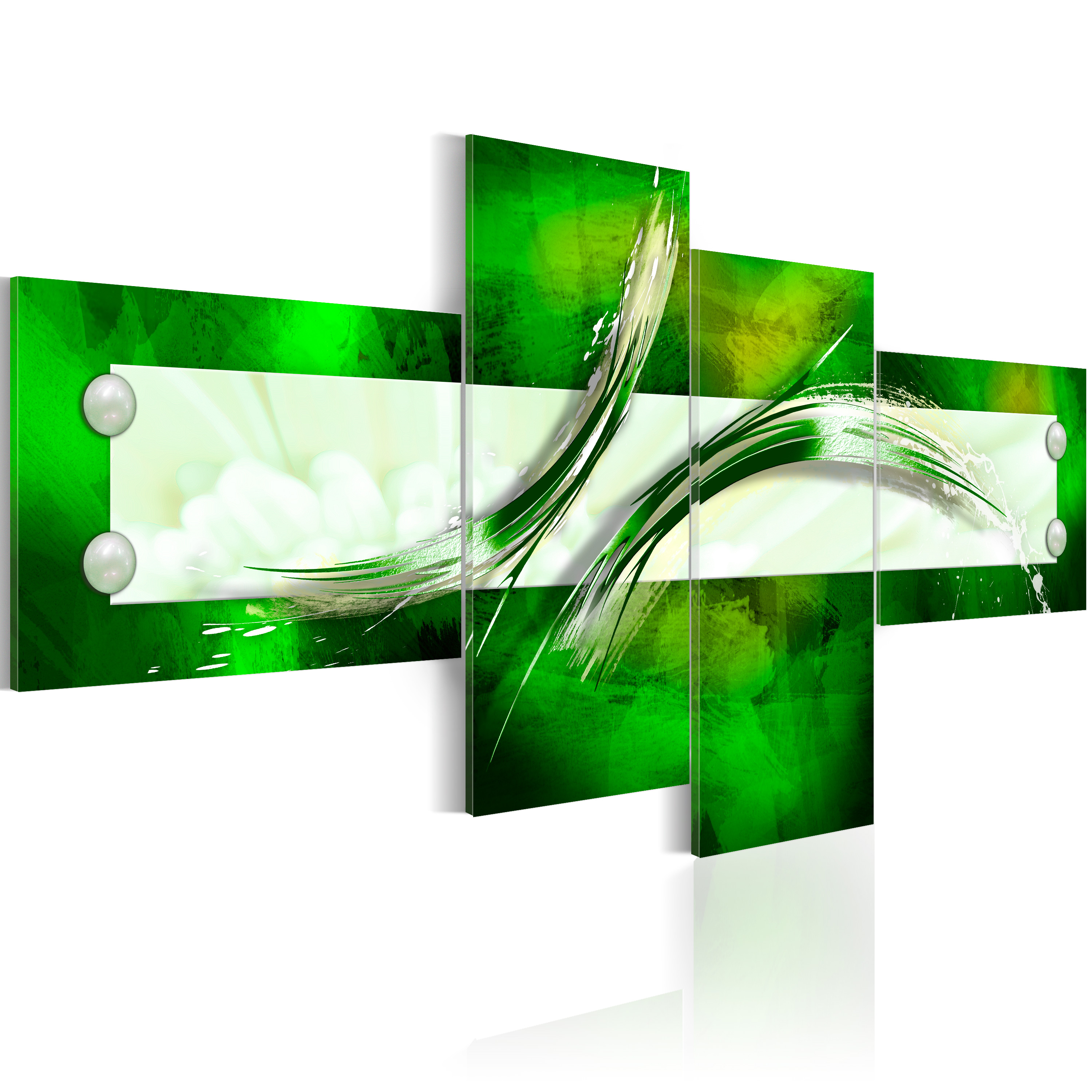 Canvas Print - green  abstract pattern - 100x45