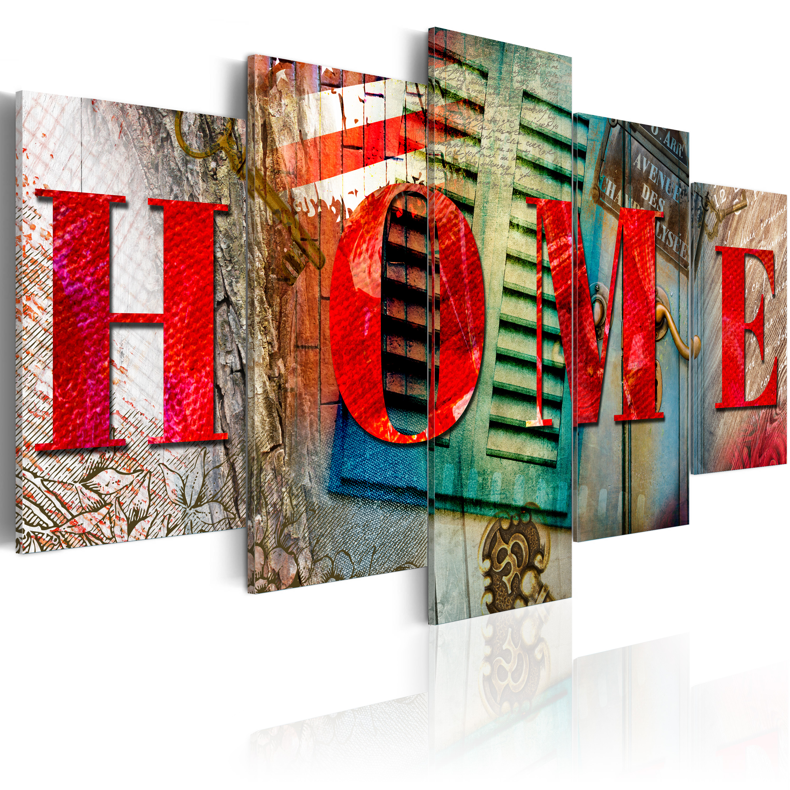 Canvas Print - Elements of home - 200x100