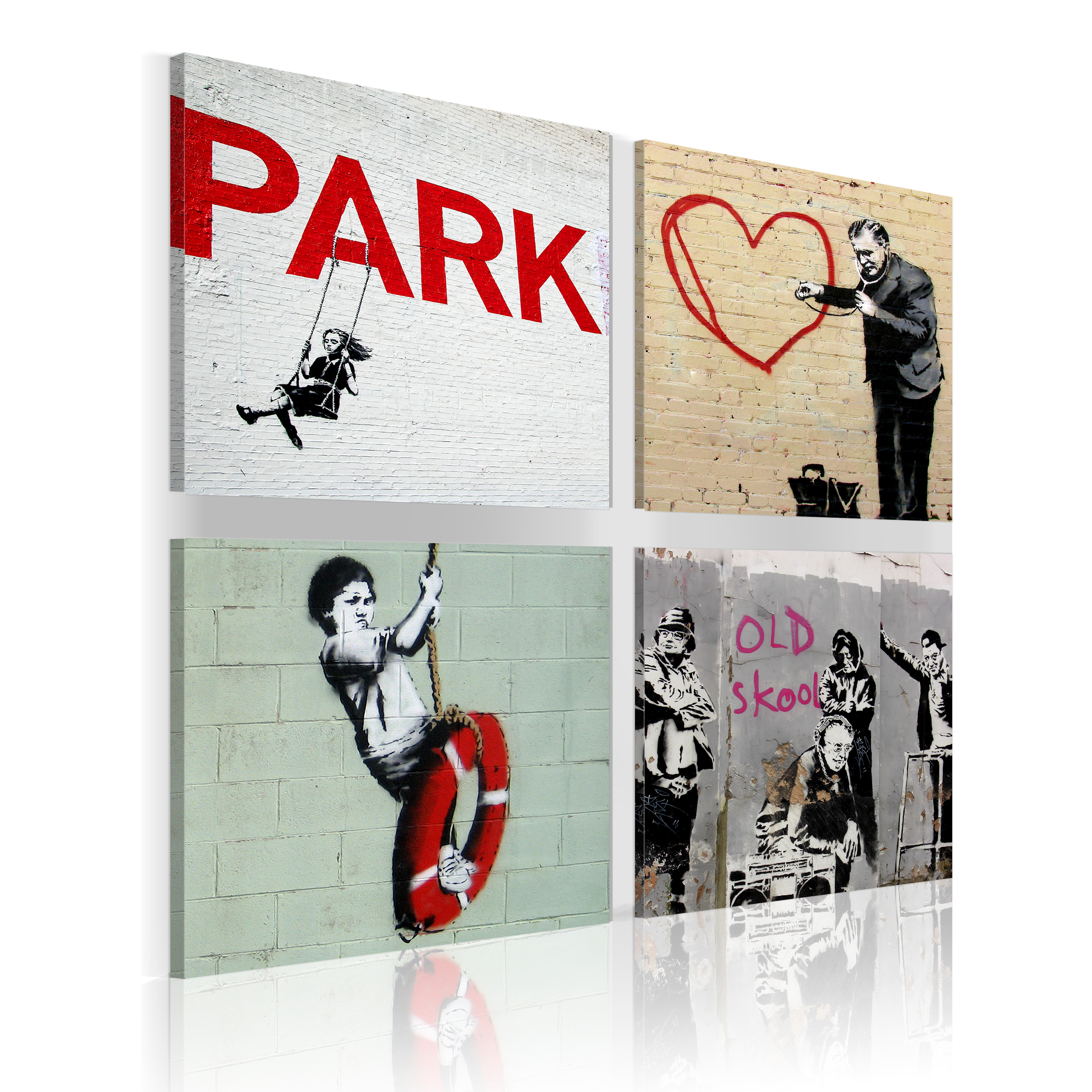 Canvas Print - Banksy - urban inspiration - 60x60