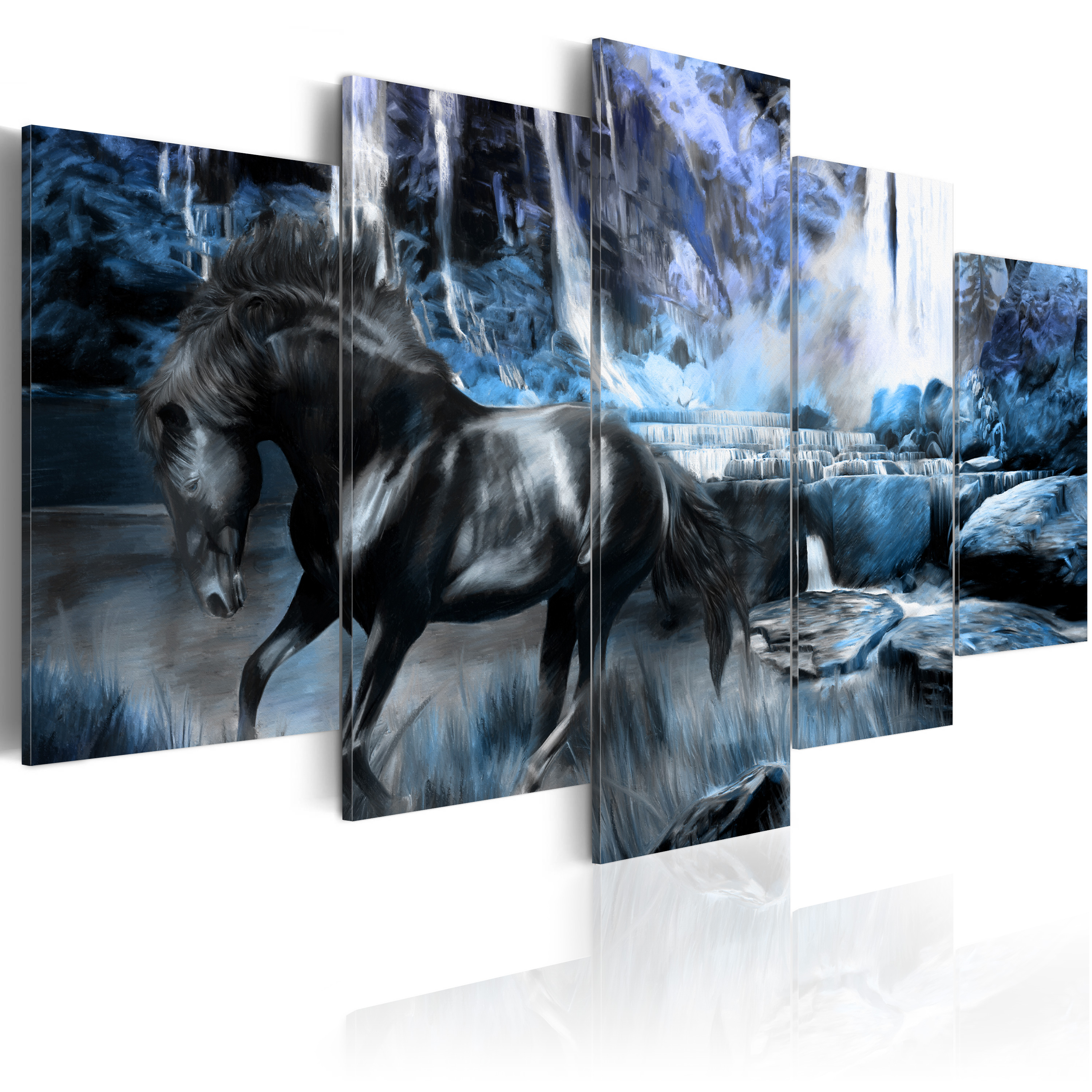 Canvas Print - Azure waterfall - 100x50