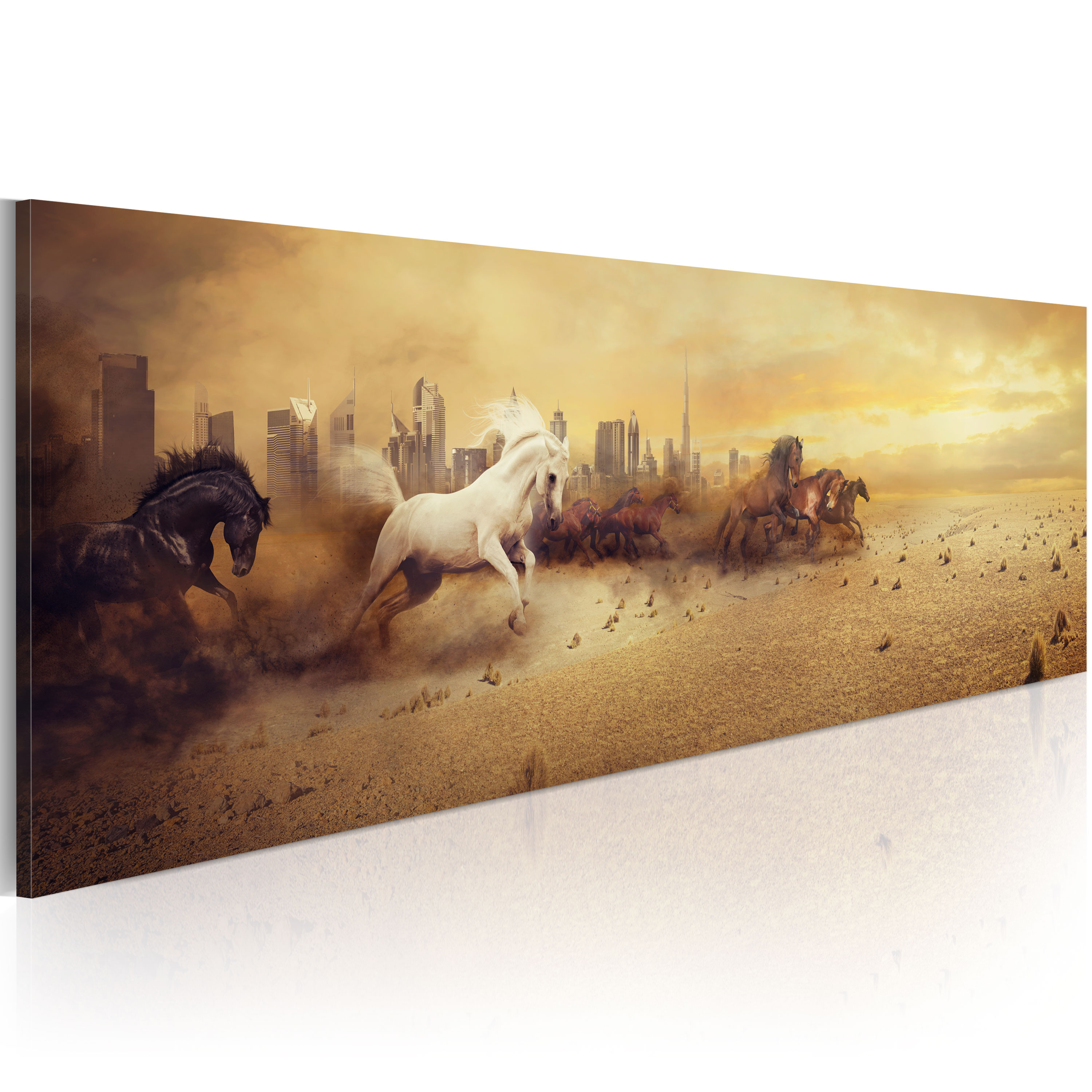 Canvas Print - City of stallions - 135x45