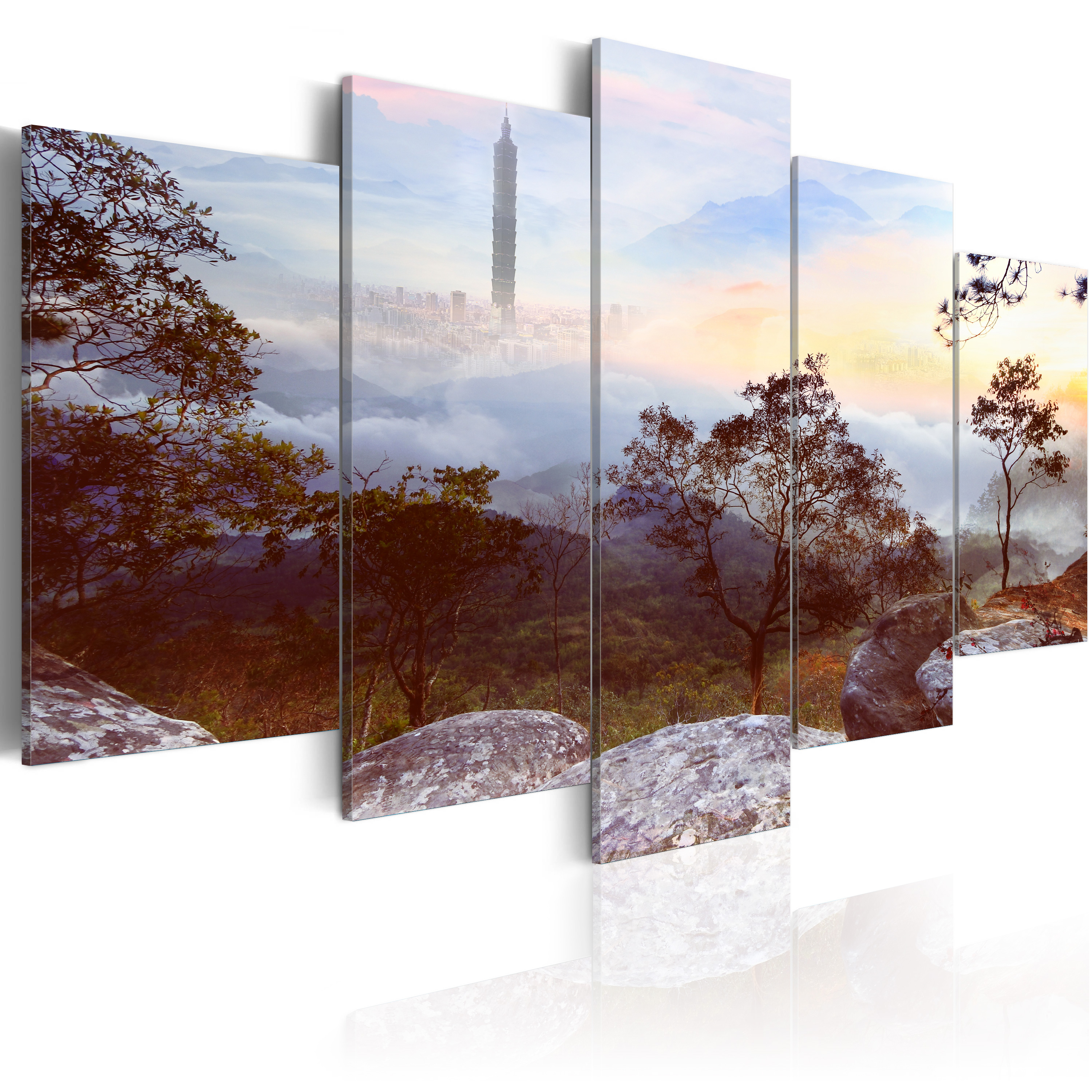Canvas Print - Tower and horizon - 100x50