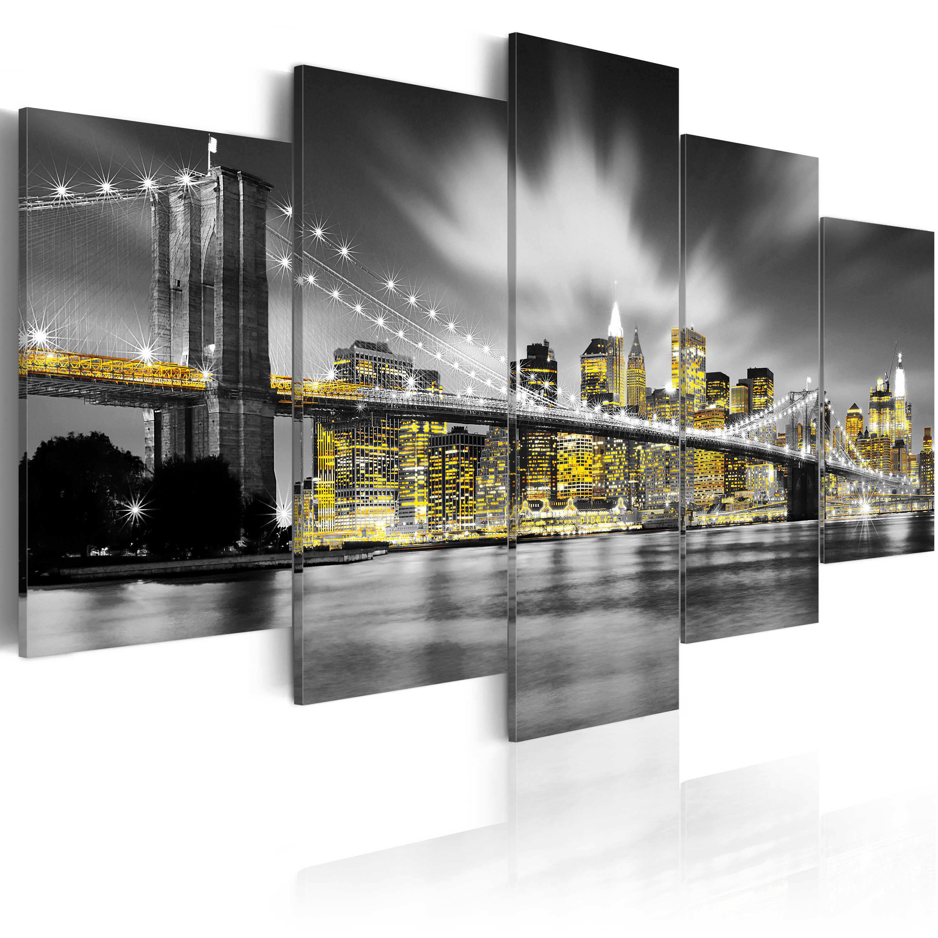 NEW YORK SKYLINE NYC STADT Wandbilder xxl Bilder Vlies Leinwand 030102-24 - Bild 2 von 23