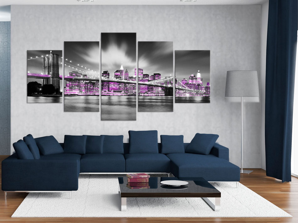 NEW YORK SKYLINE NYC STADT Wandbilder xxl Bilder Vlies Leinwand 030102-24 - Bild 5 von 23