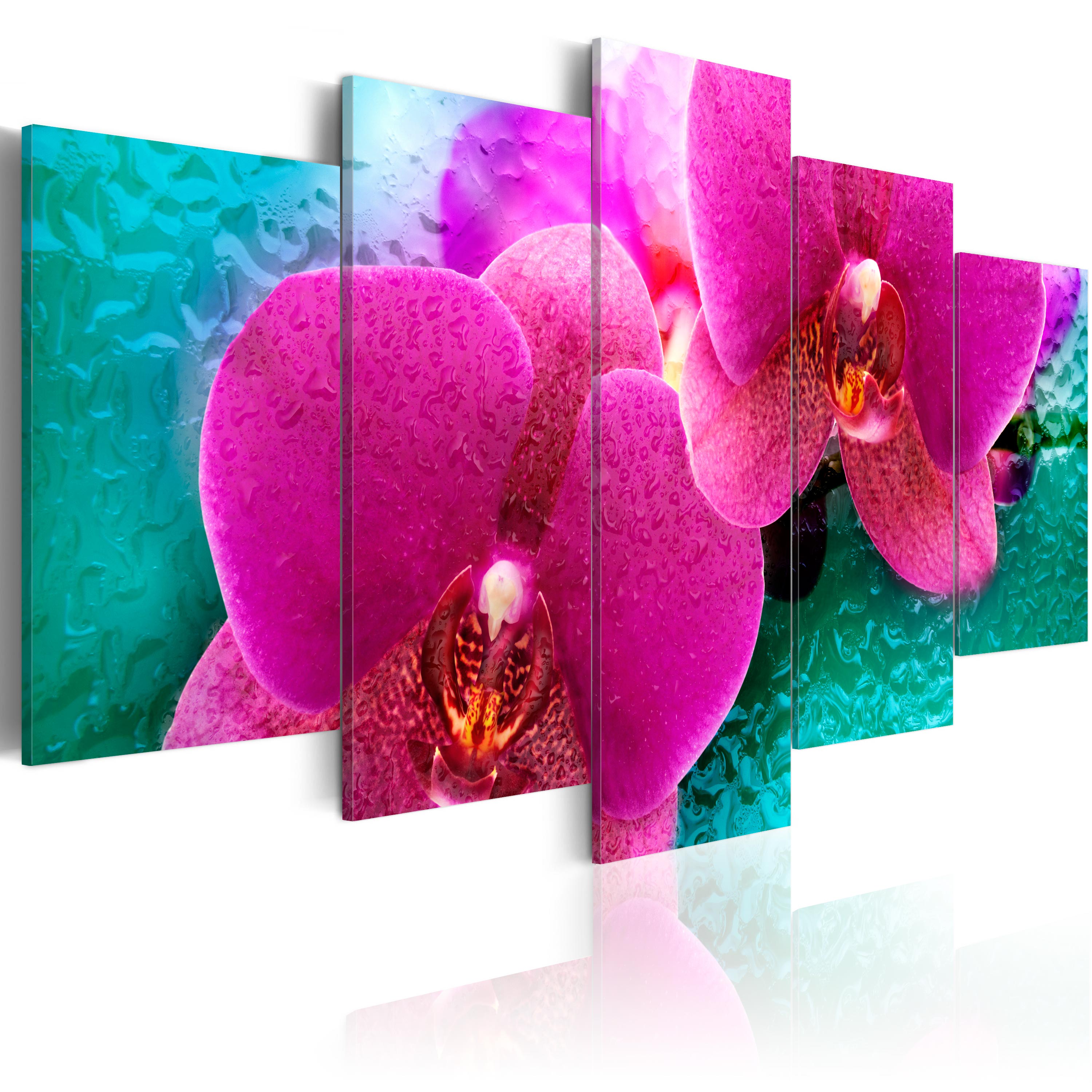 Canvas Print - Exotic orchids - 100x50