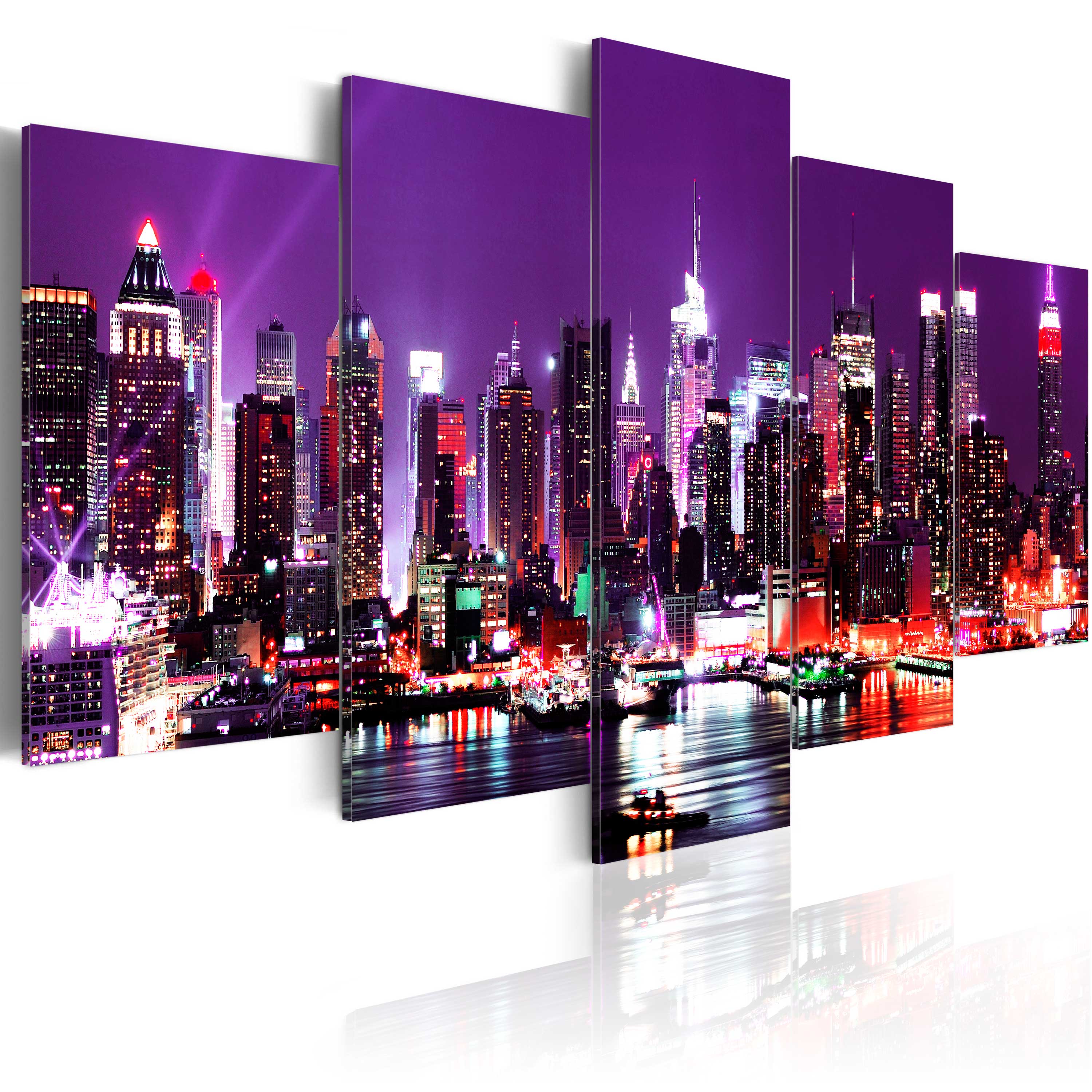 NEW YORK SKYLINE NYC STADT Wandbilder xxl Bilder Vlies Leinwand 030102-24 - Bild 16 von 23