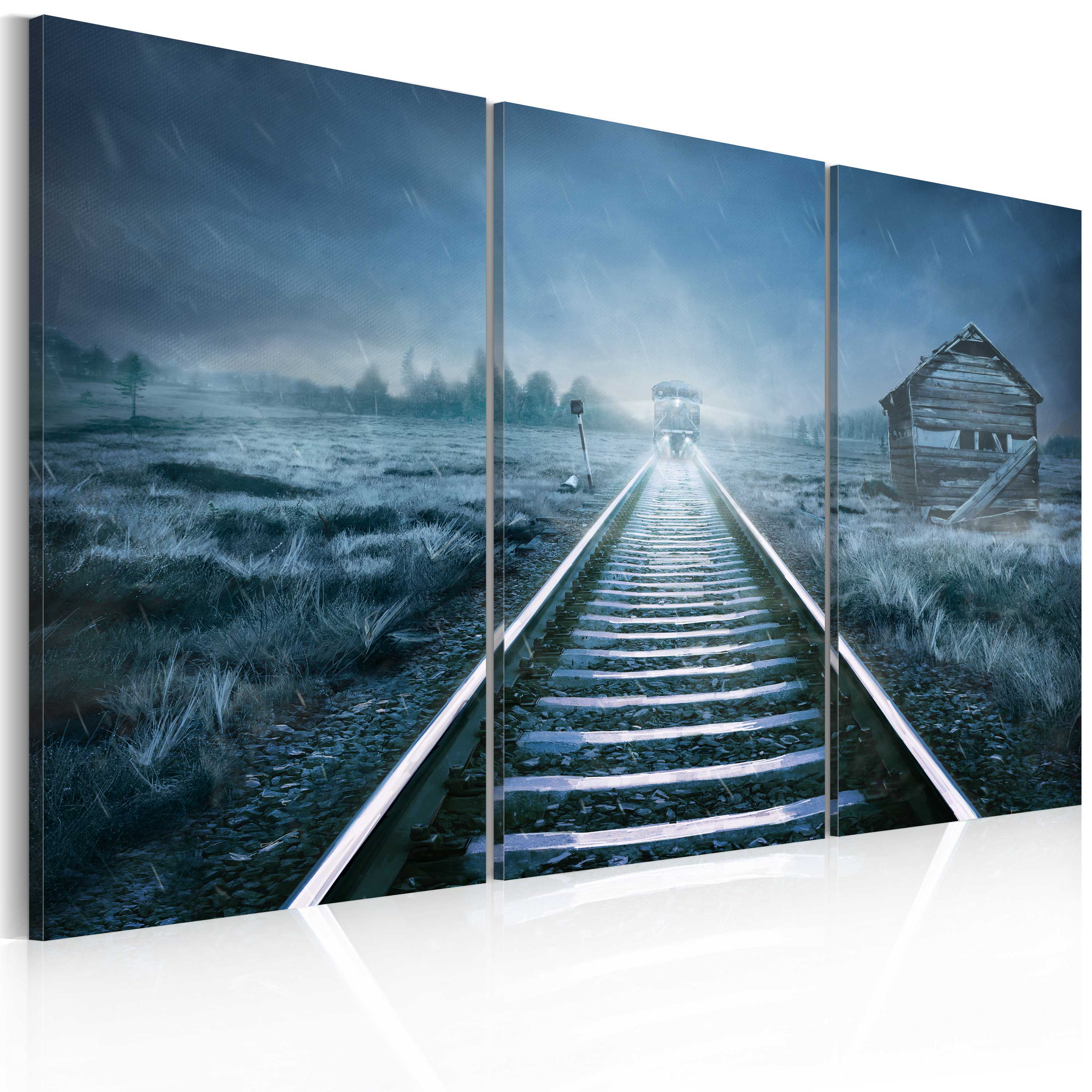 Canvas Print - A journey in the fog - 90x60