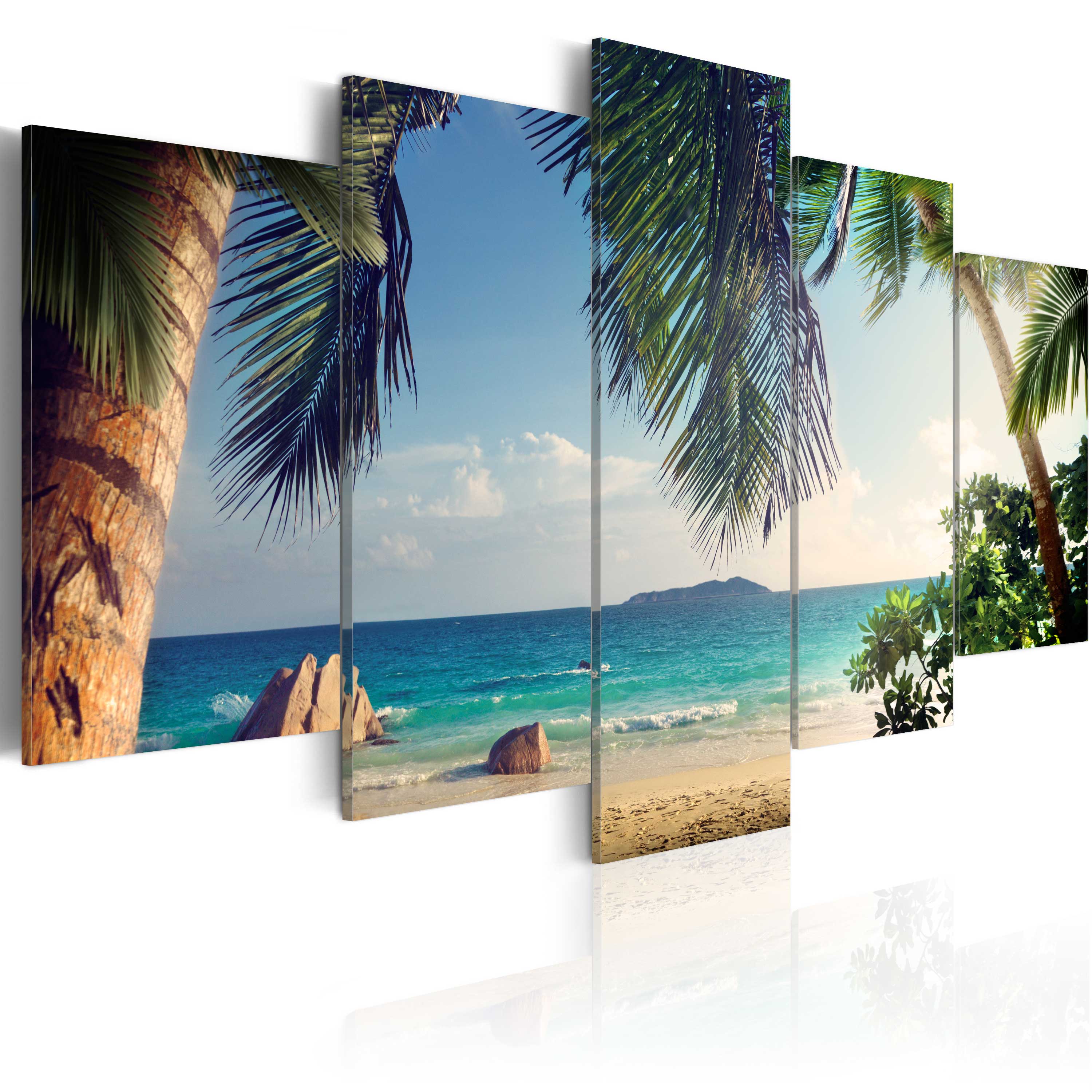 Canvas Print - Under palm trees - 100x50