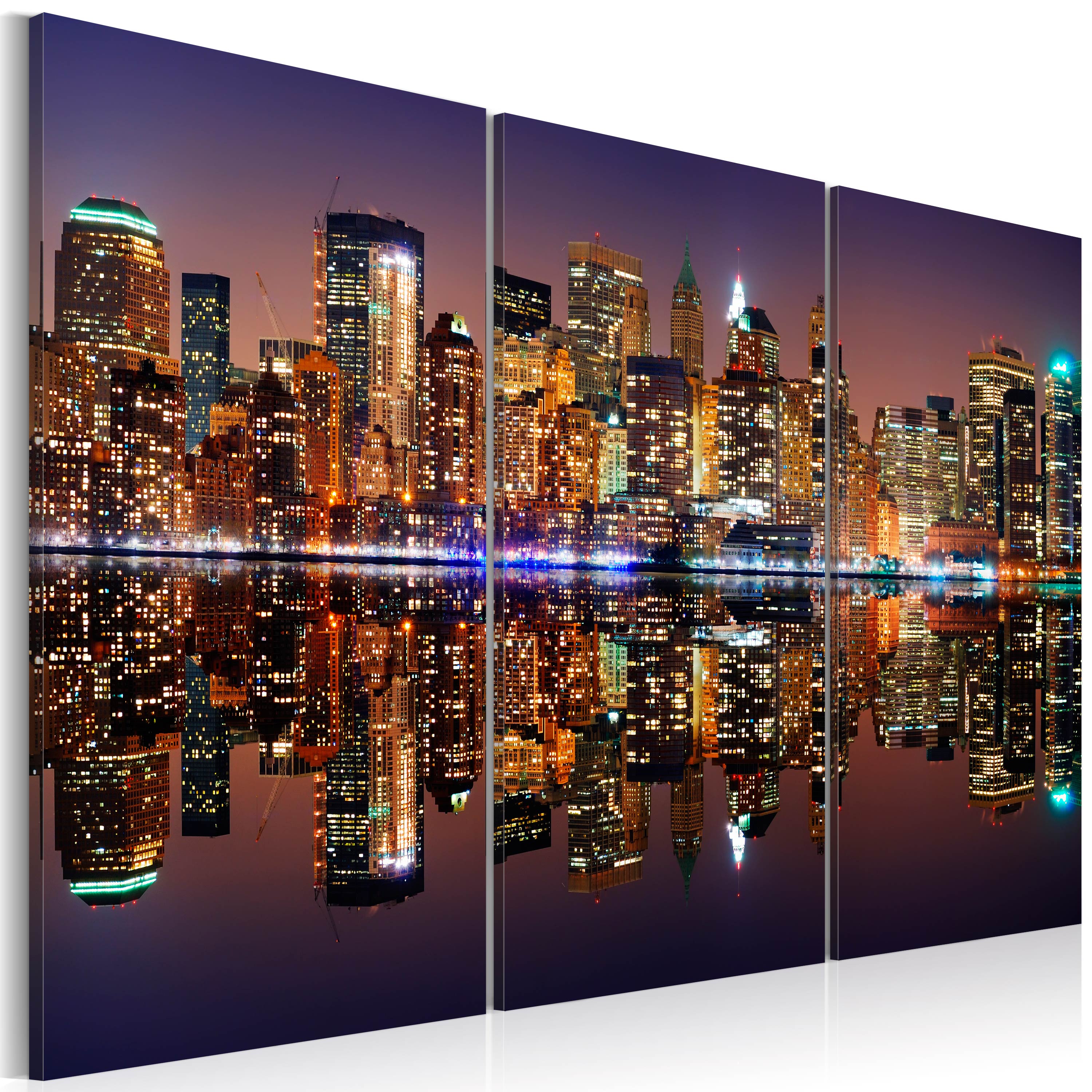 Canvas Print - New York water reflection - 90x60