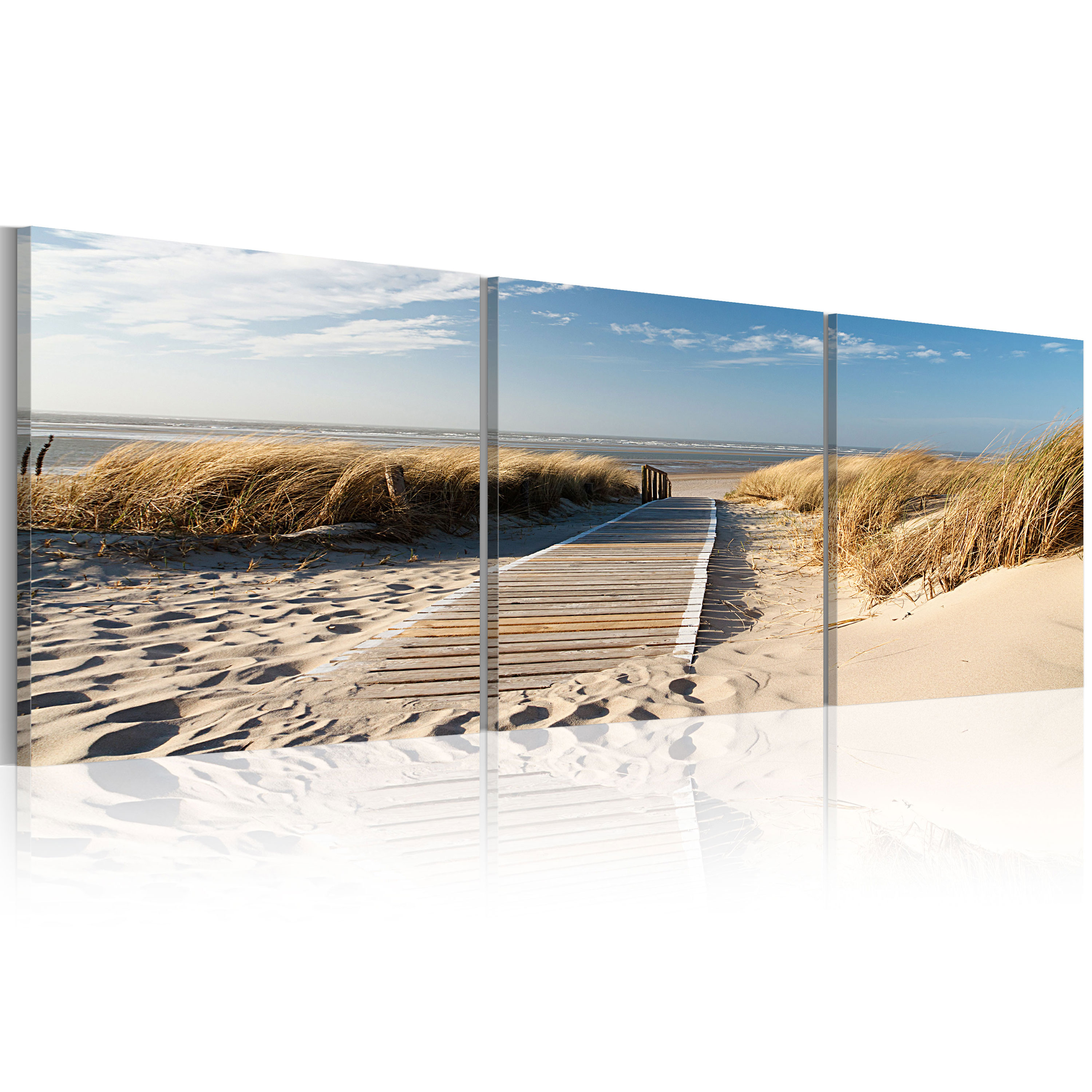 Canvas Print - Beach (Triptych) - 120x40