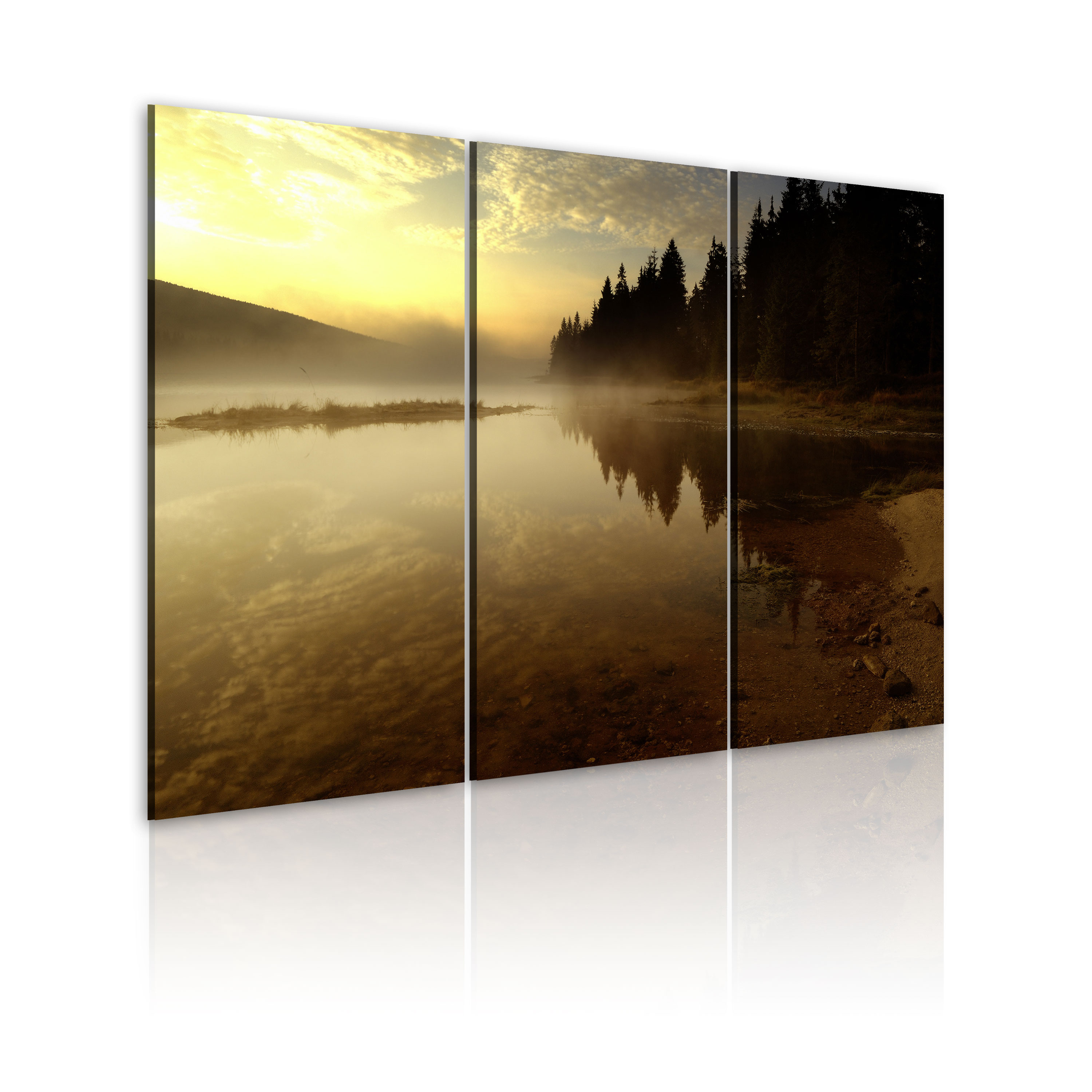 Canvas Print - In the evening, by the lake - 60x40