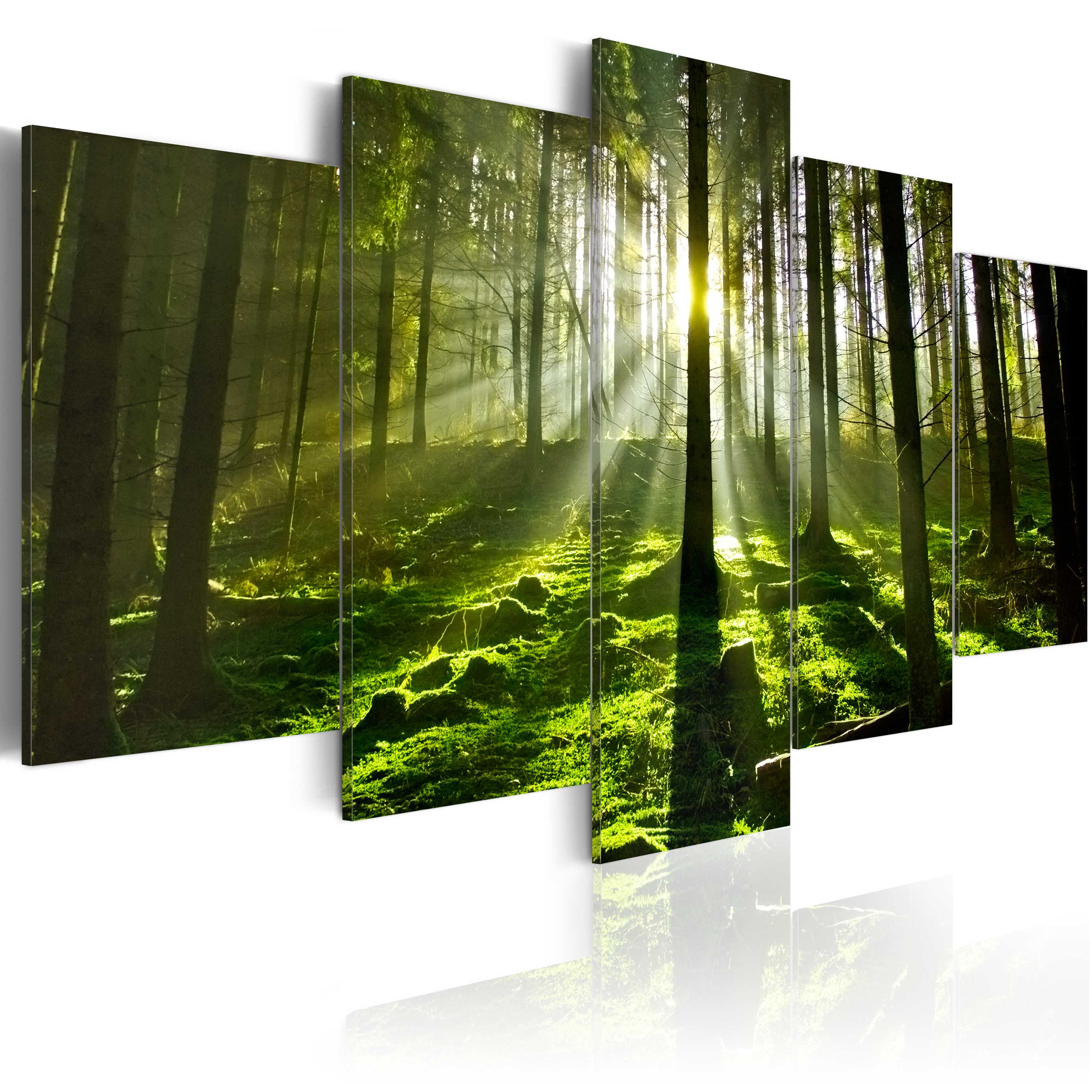 Foresta Paesaggio Quadro su Tela in TNT Stampe Immagini Murale Quadri 030213-32