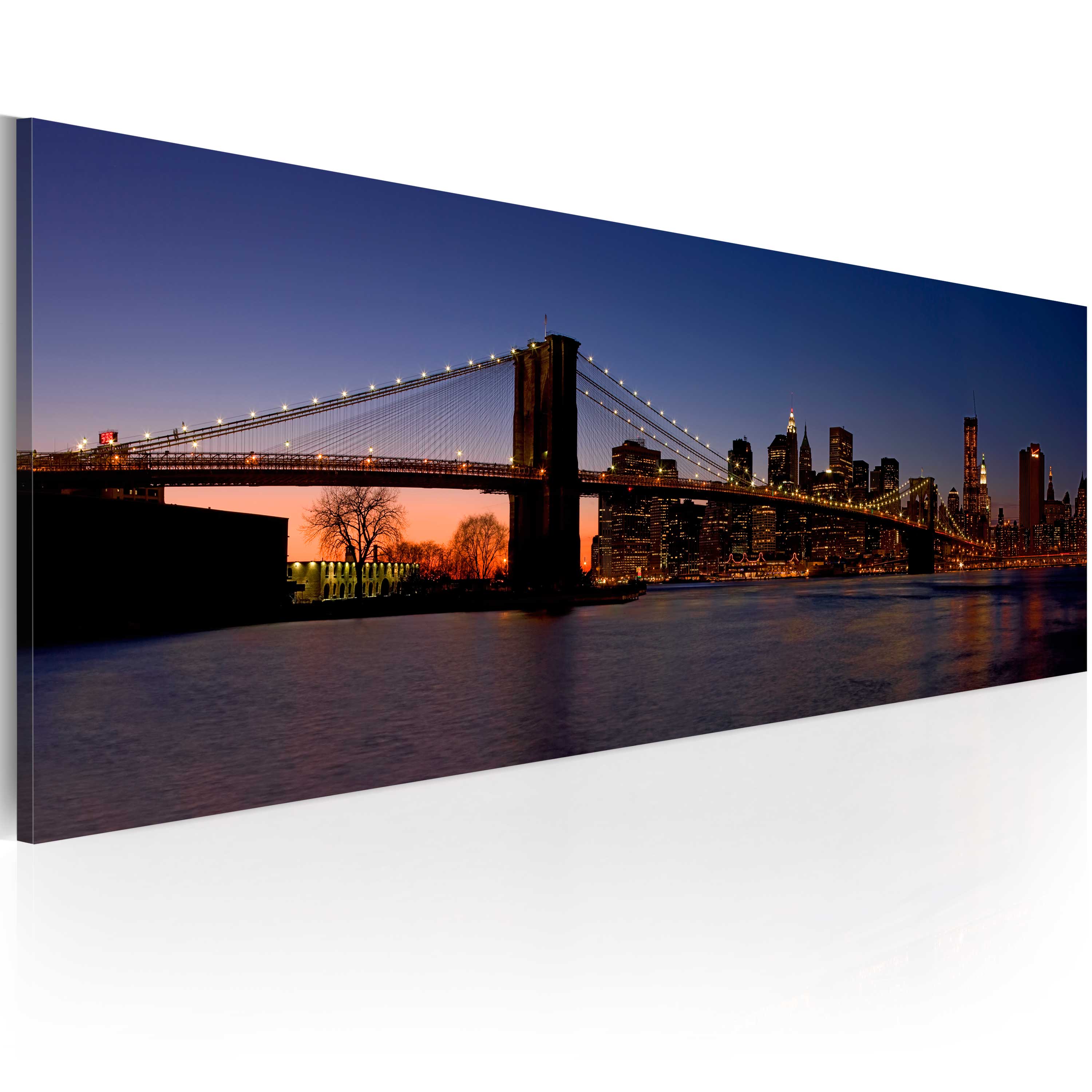 Canvas Print - Brooklyn Bridge - panorama - 135x45