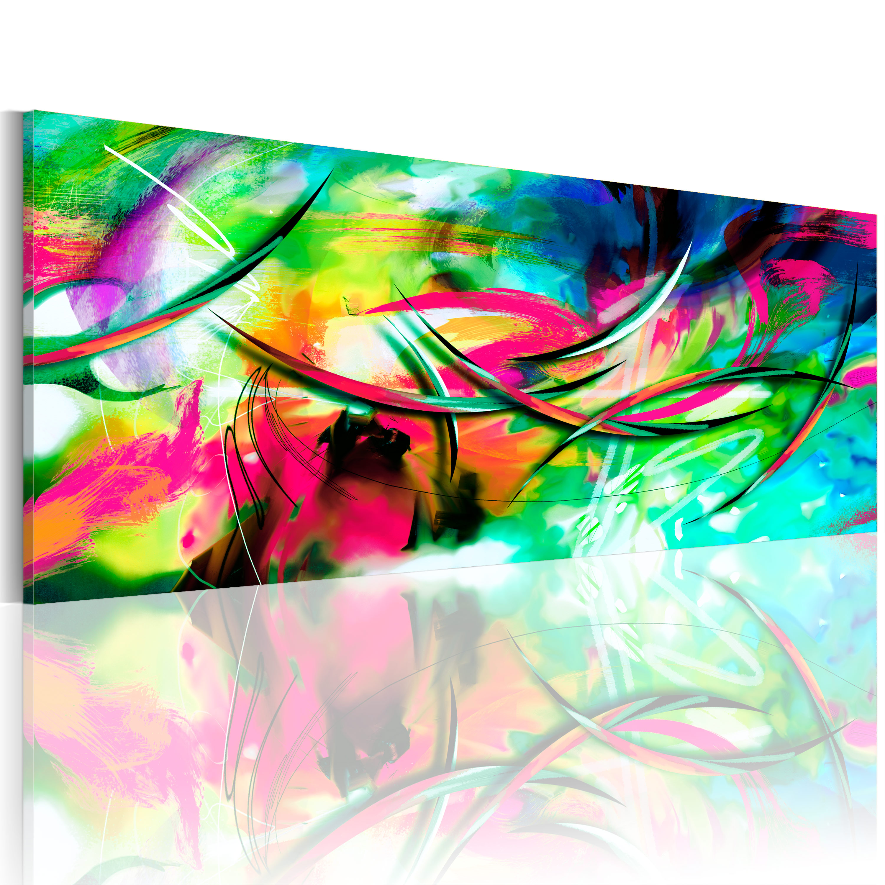 Canvas Print - Madness of color - 150x50