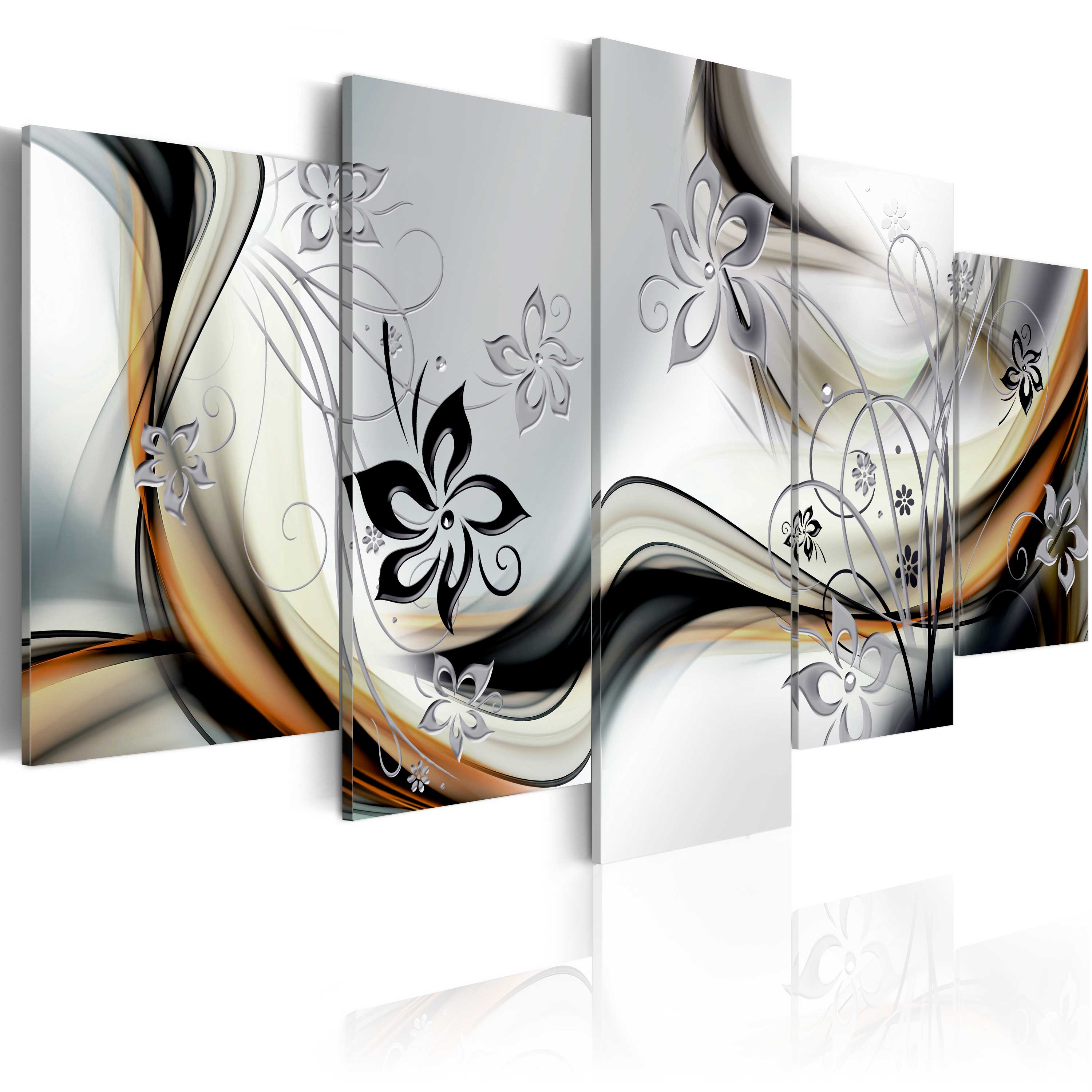 ABSTRACT Canvas Wall Art Image Photo Print a-A-0013-b-n