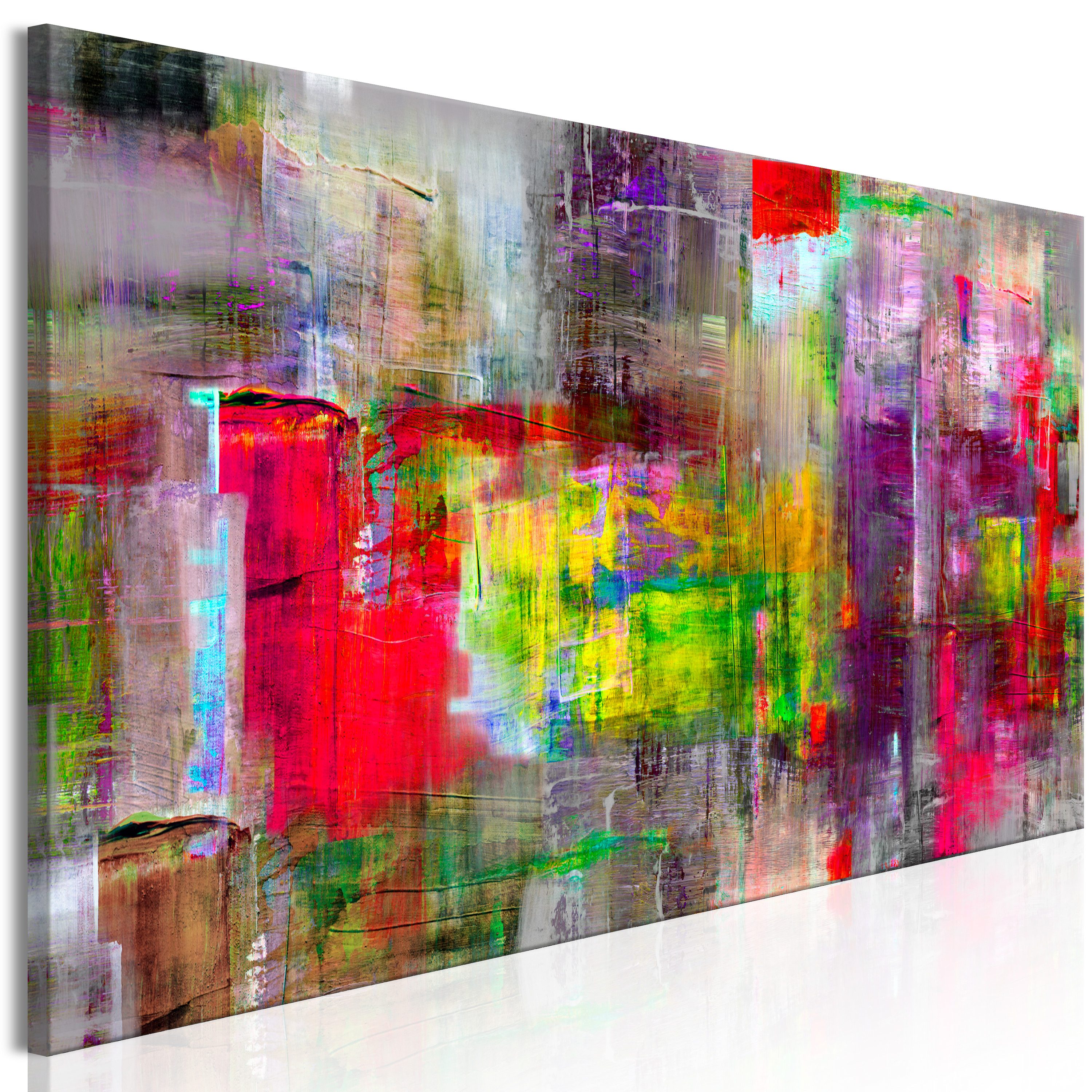 Cuadro Abstracto 3D Para Pared - Impresión Sobre Lienzo XXL - Decoración Moderna - Modelo A-A-0273-b-n