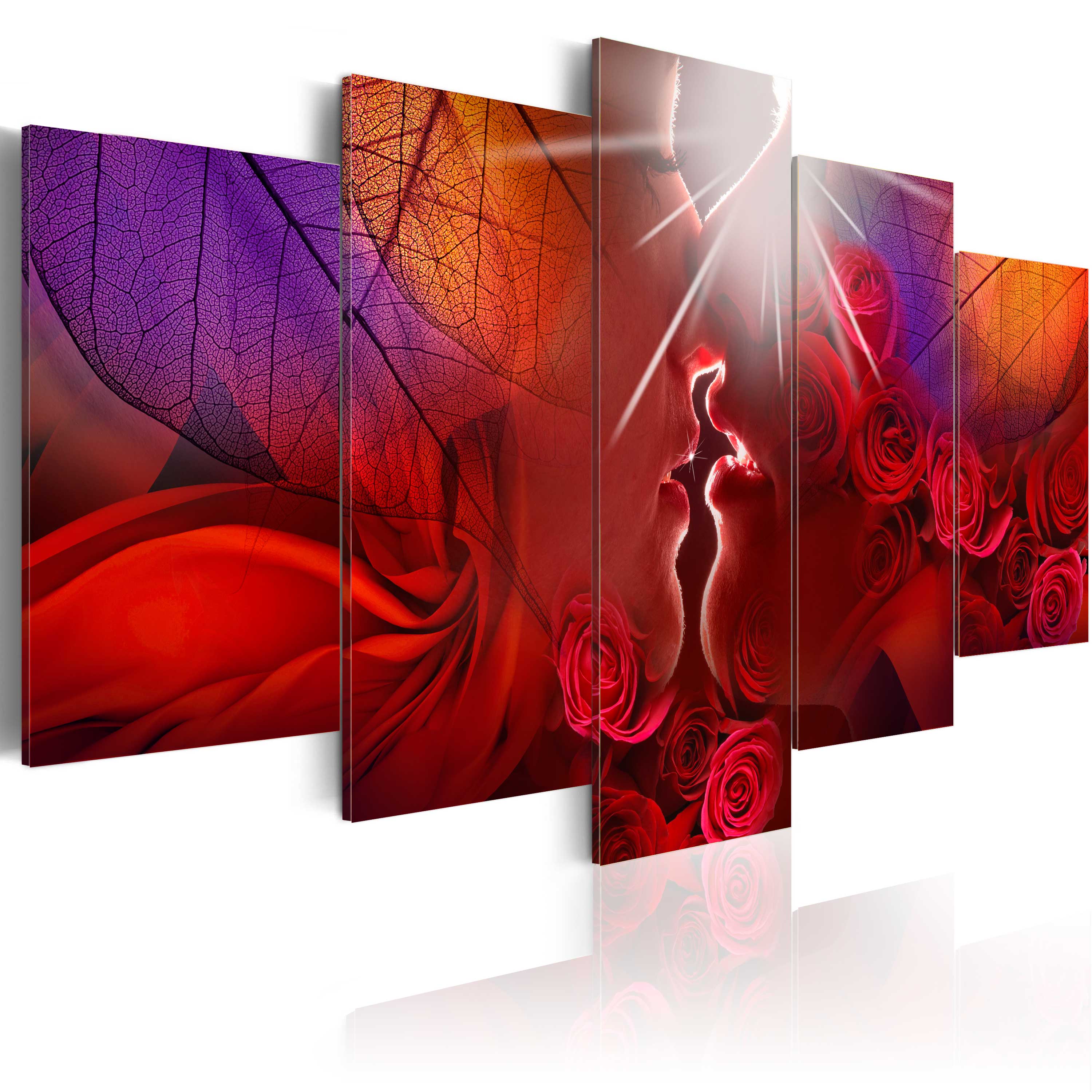Canvas Print - Kiss from rose - 200x100