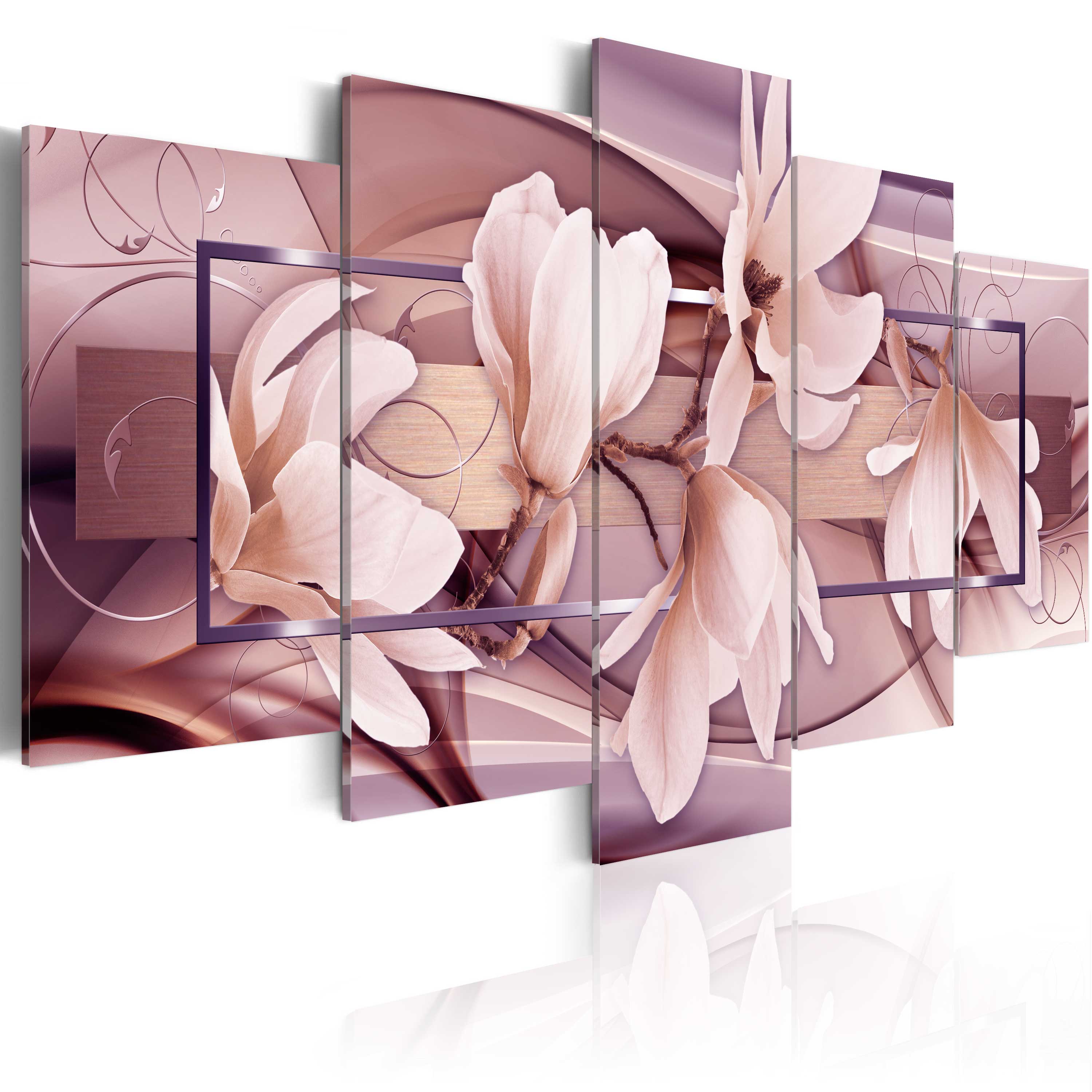 Canvas Print - Moody Flowers - 200x100