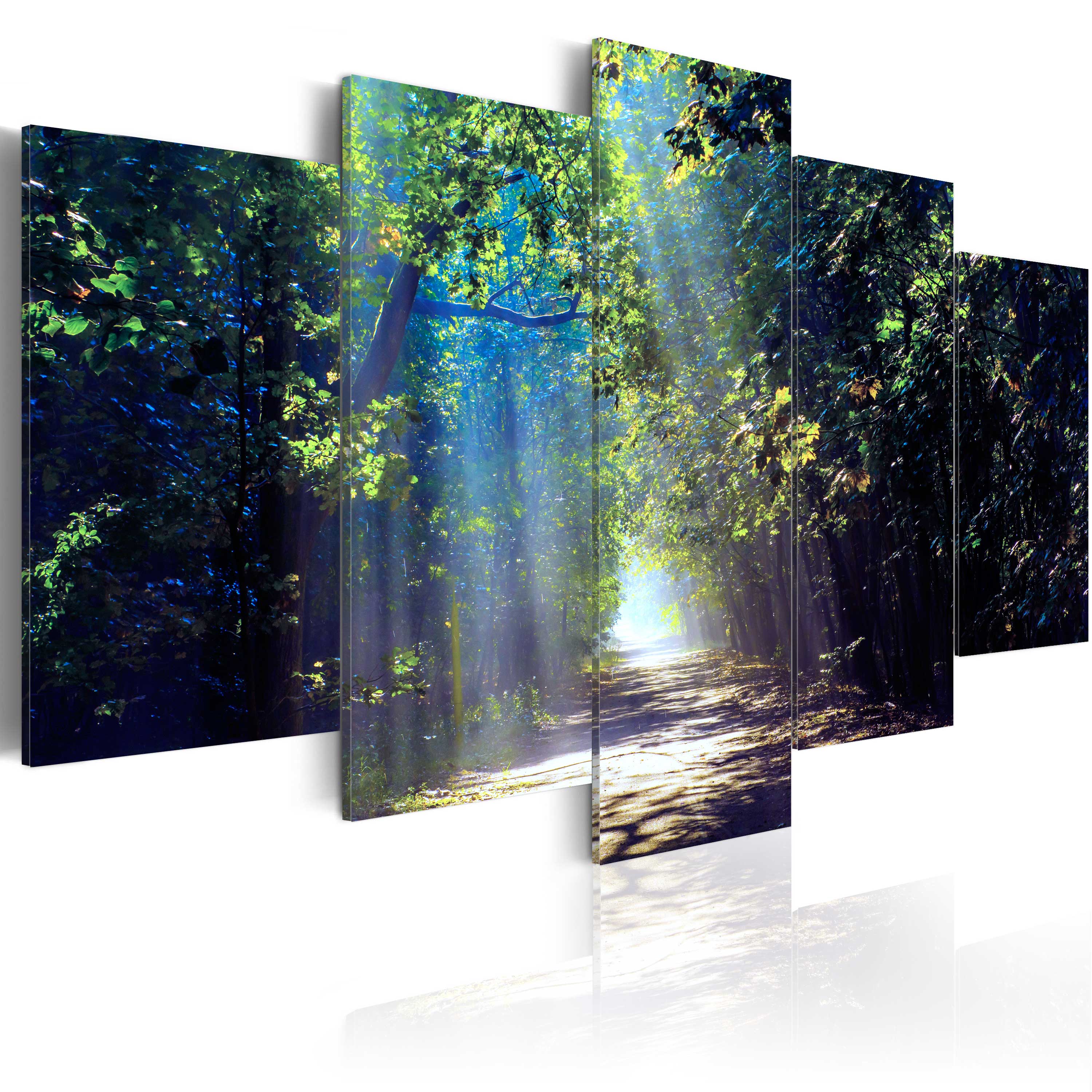 Canvas Print - Sunny Forest Path - 200x100