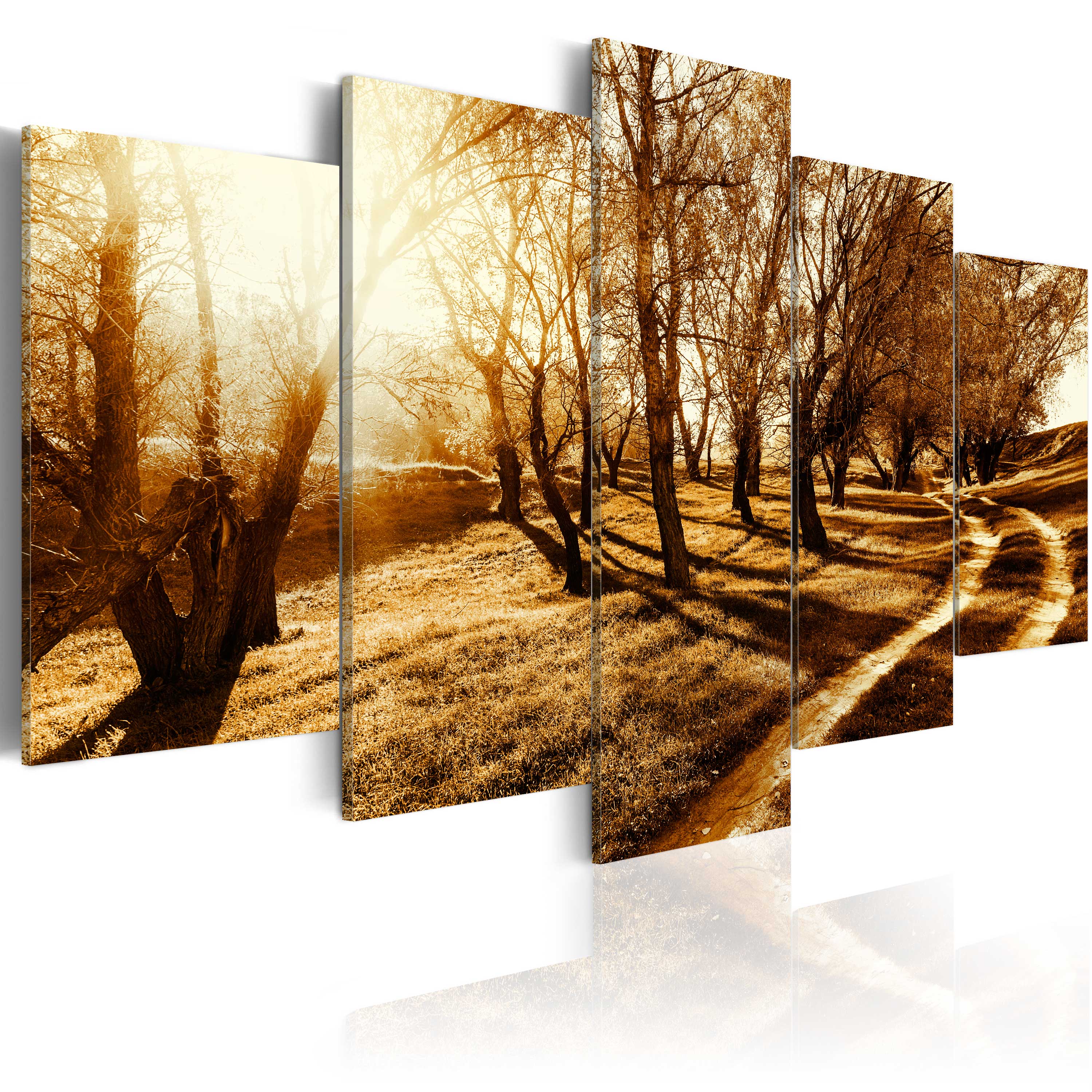 Canvas Print - Amber orchard - 100x50