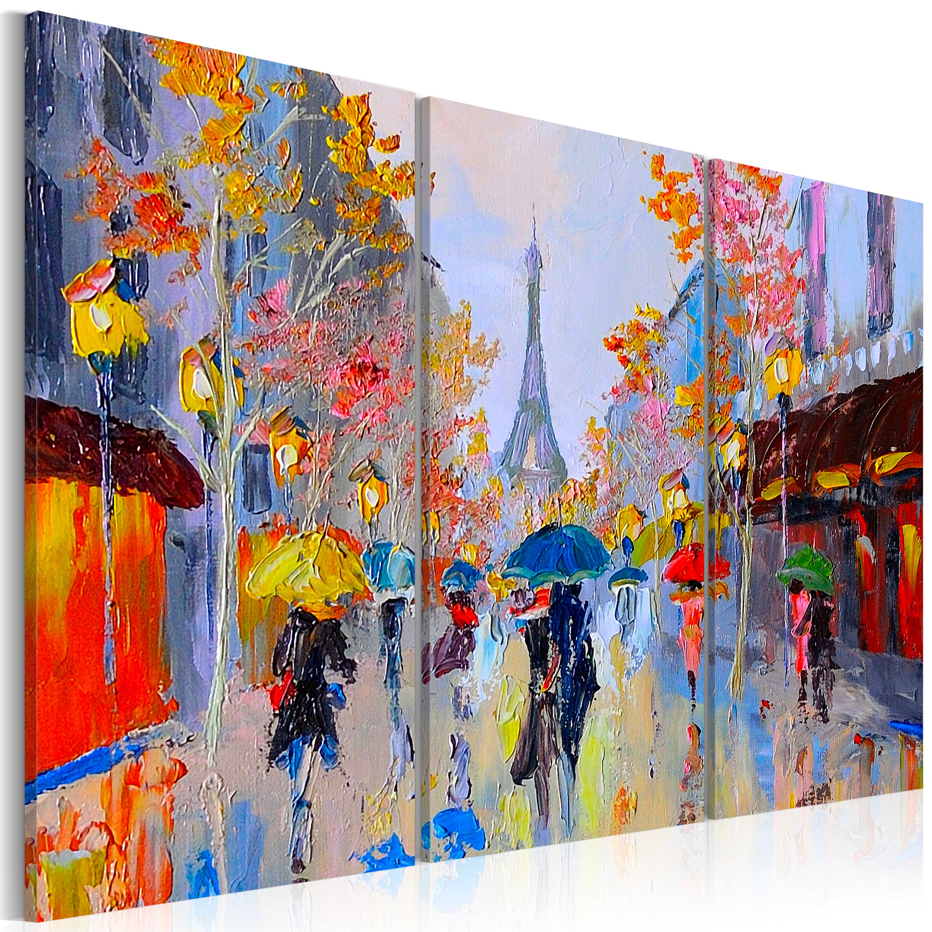 Handmade painting - Rainy Paris - 120x80