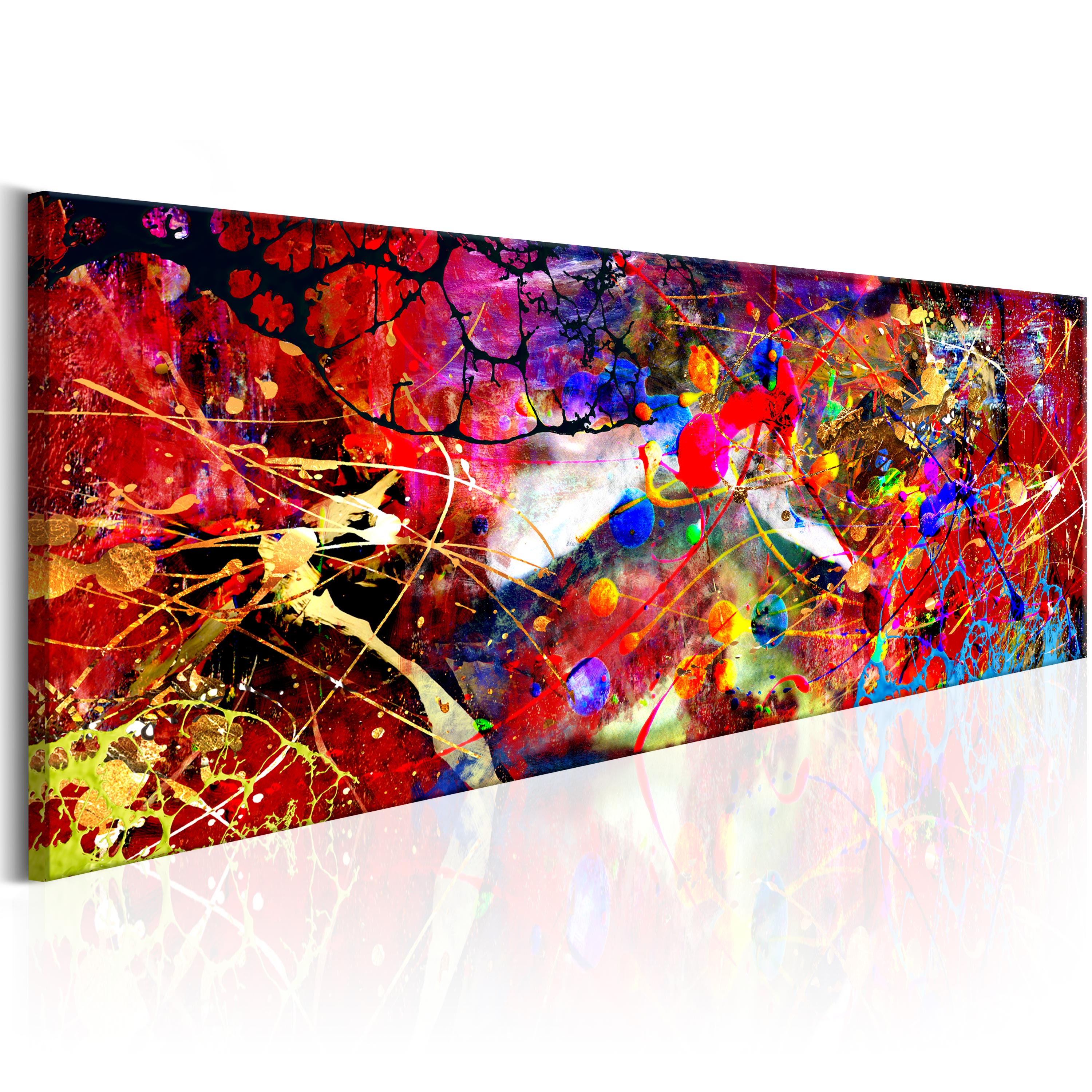 Canvas Print - Red Forest - 120x40