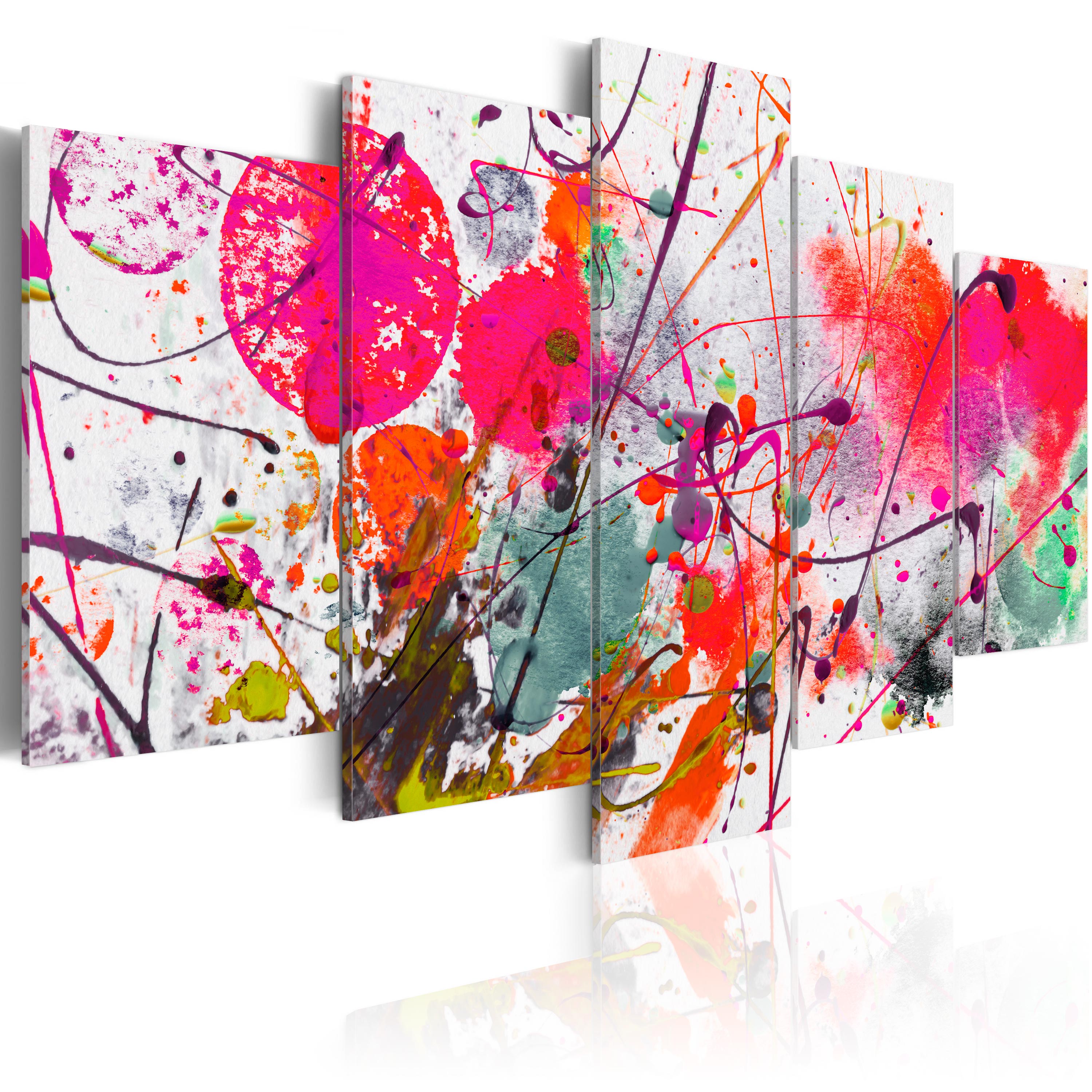 ASTRATTO COLORE Quadro su Tela TNT Stampe Immagini Murale Quadri 020101-233