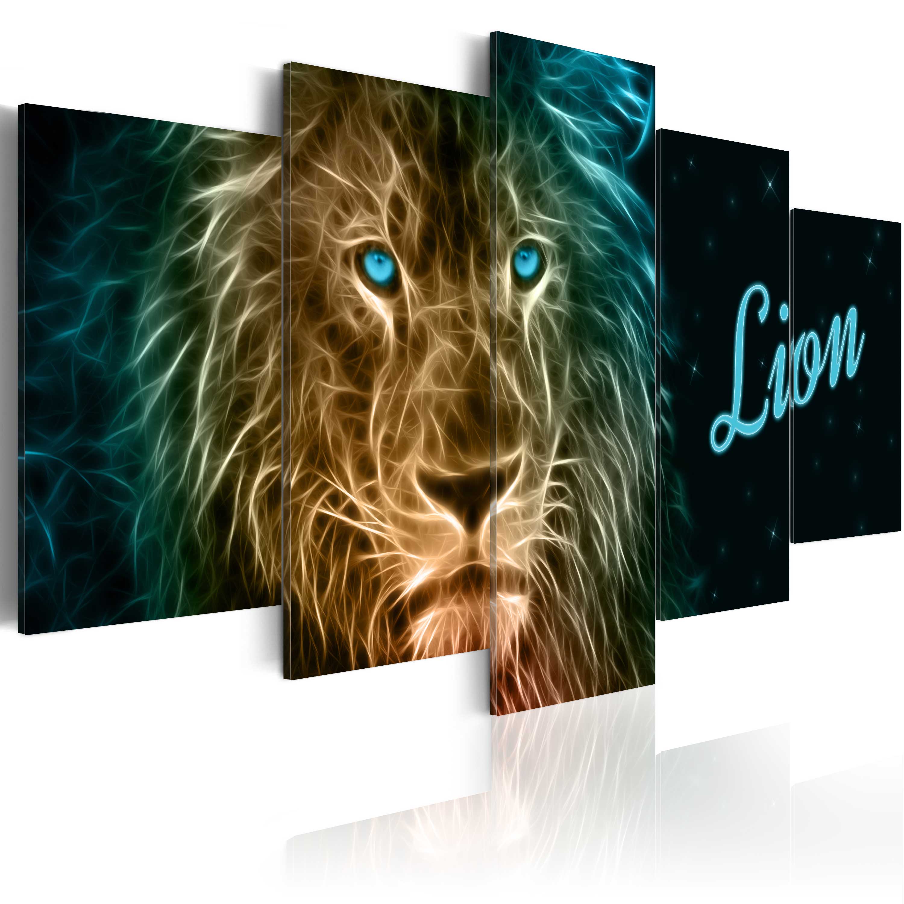 Canvas Print - Gold lion - 100x50