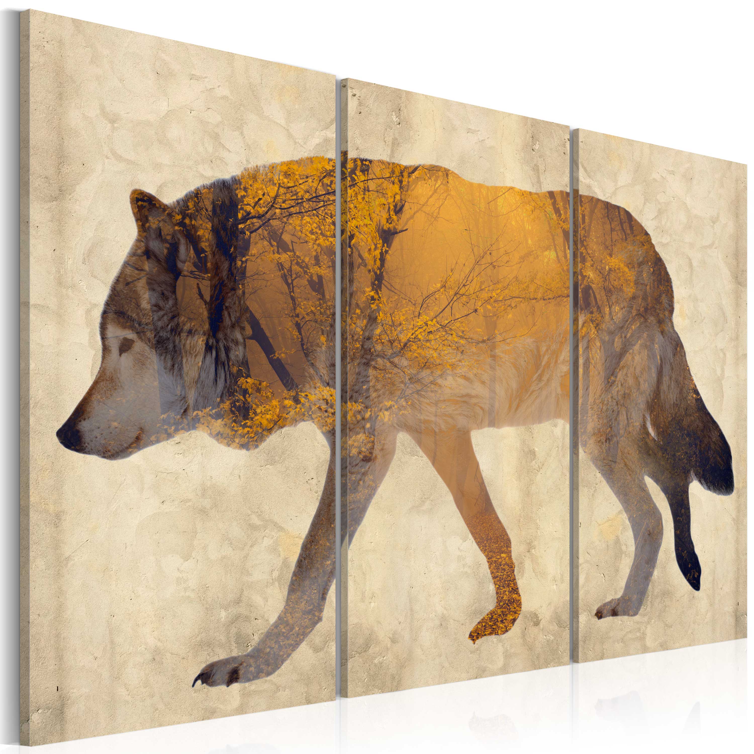 Canvas Print - The Wandering Wolf - 90x60