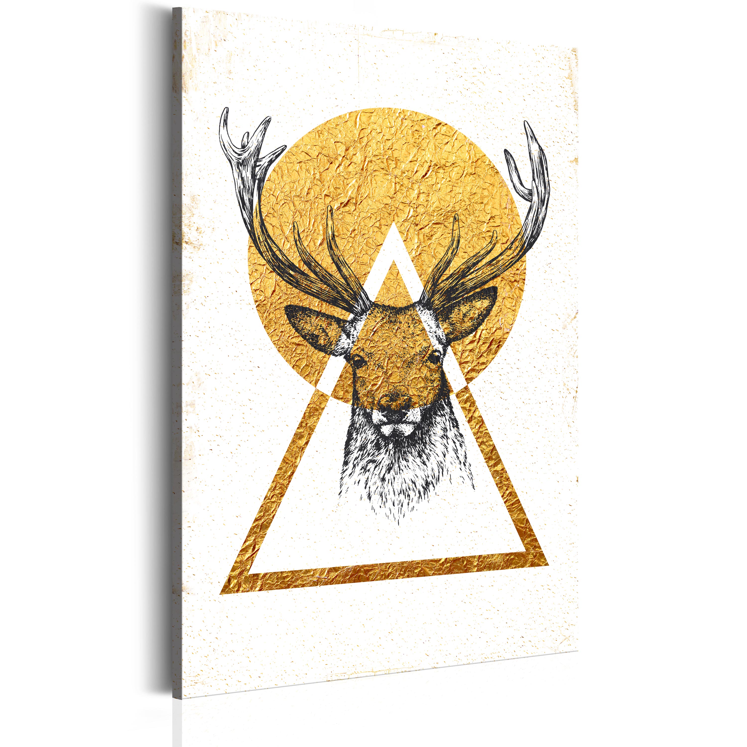 Canvas Print - My Home: Golden Deer - 80x120