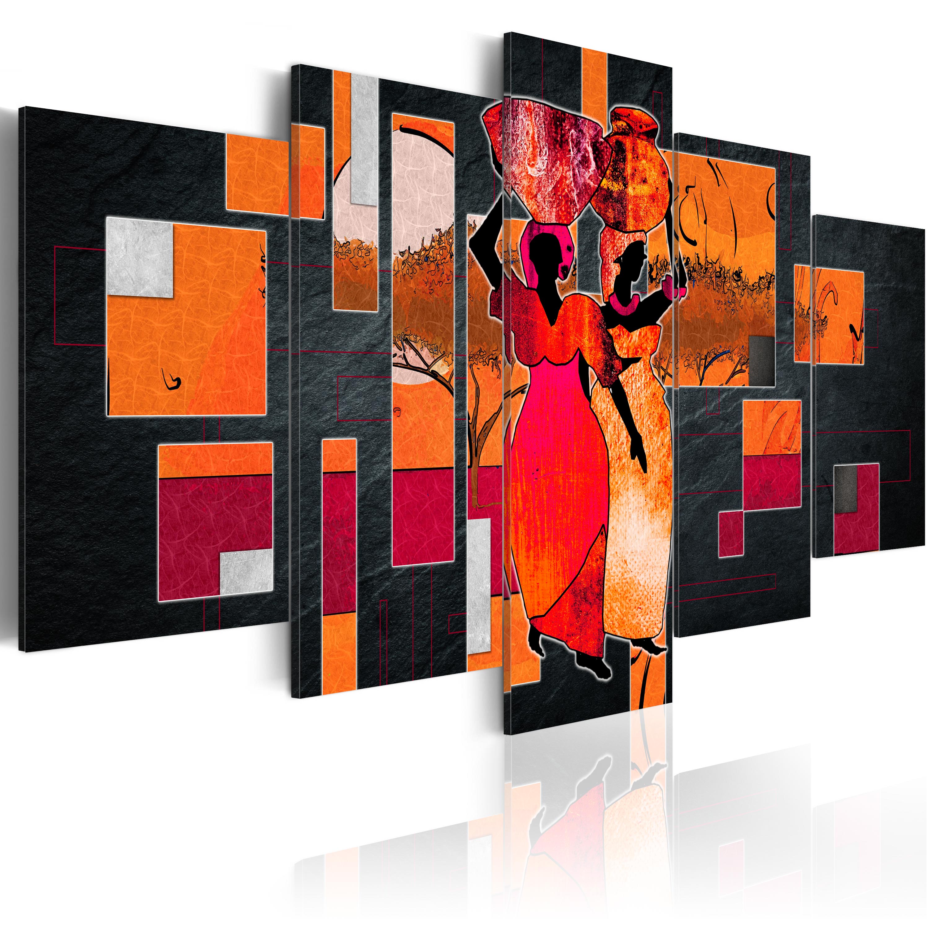 Canvas Print - Women Carrying Water - 200x100