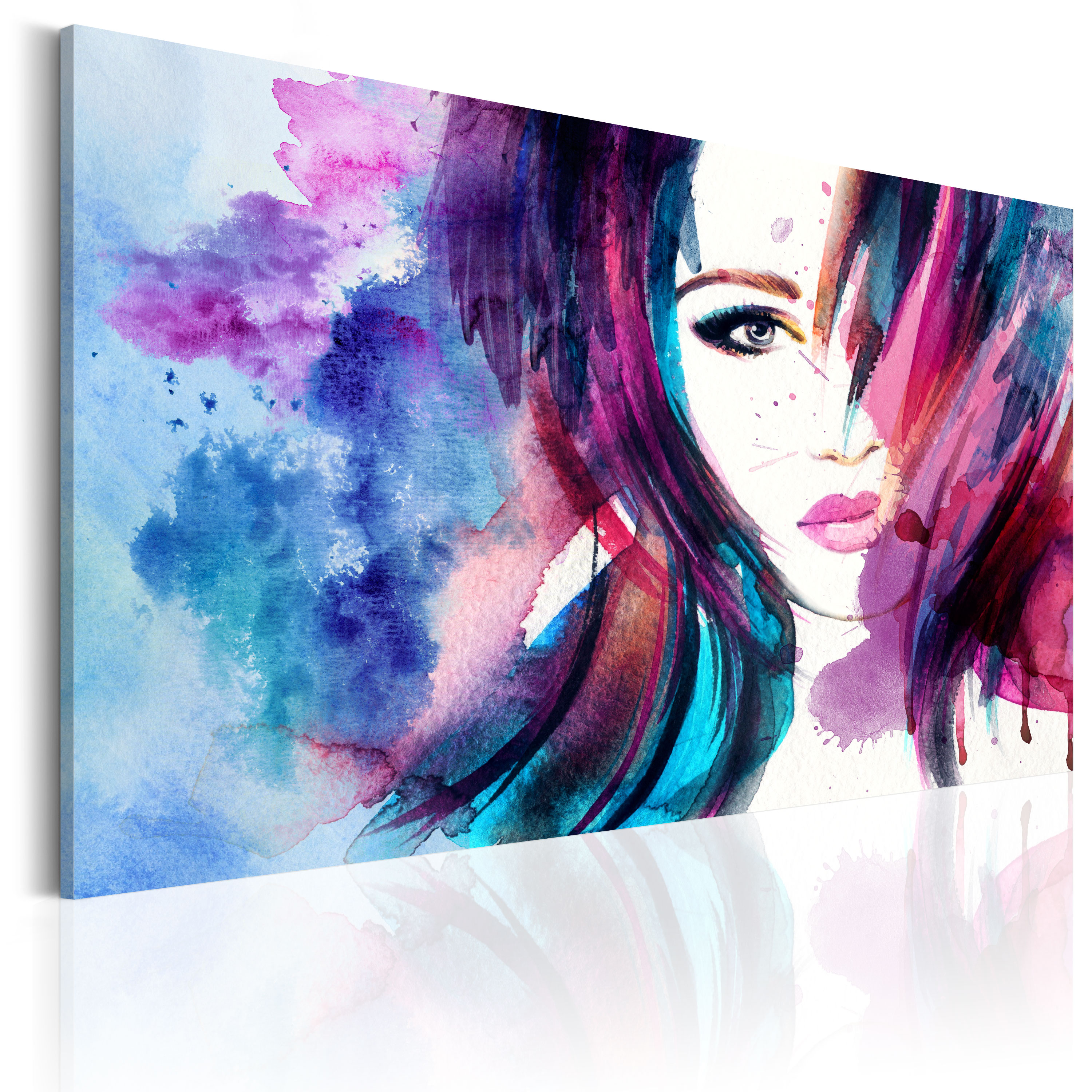 Canvas Print - Watercolor Girl - 60x40