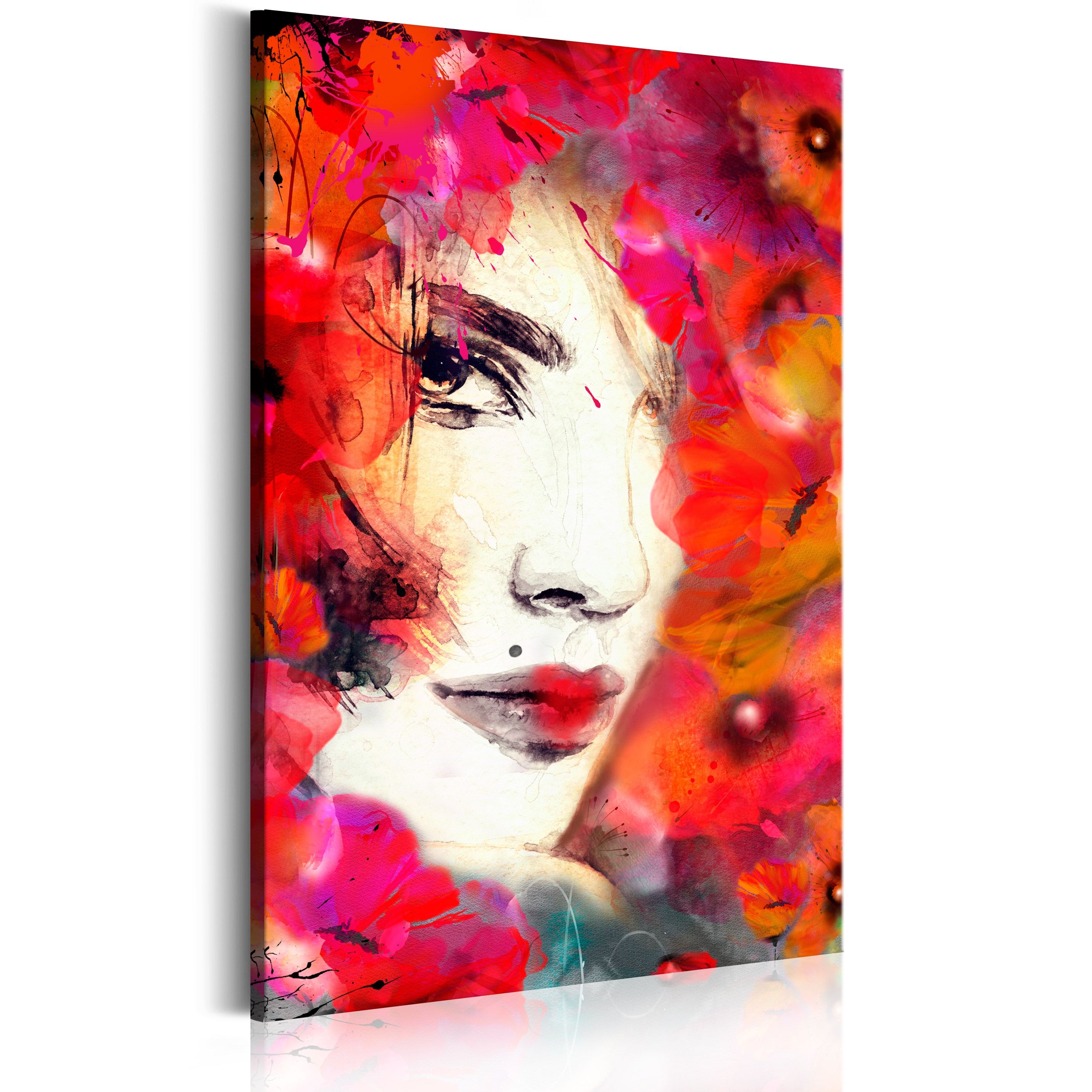 Canvas Print - Woman in Poppies - 40x60