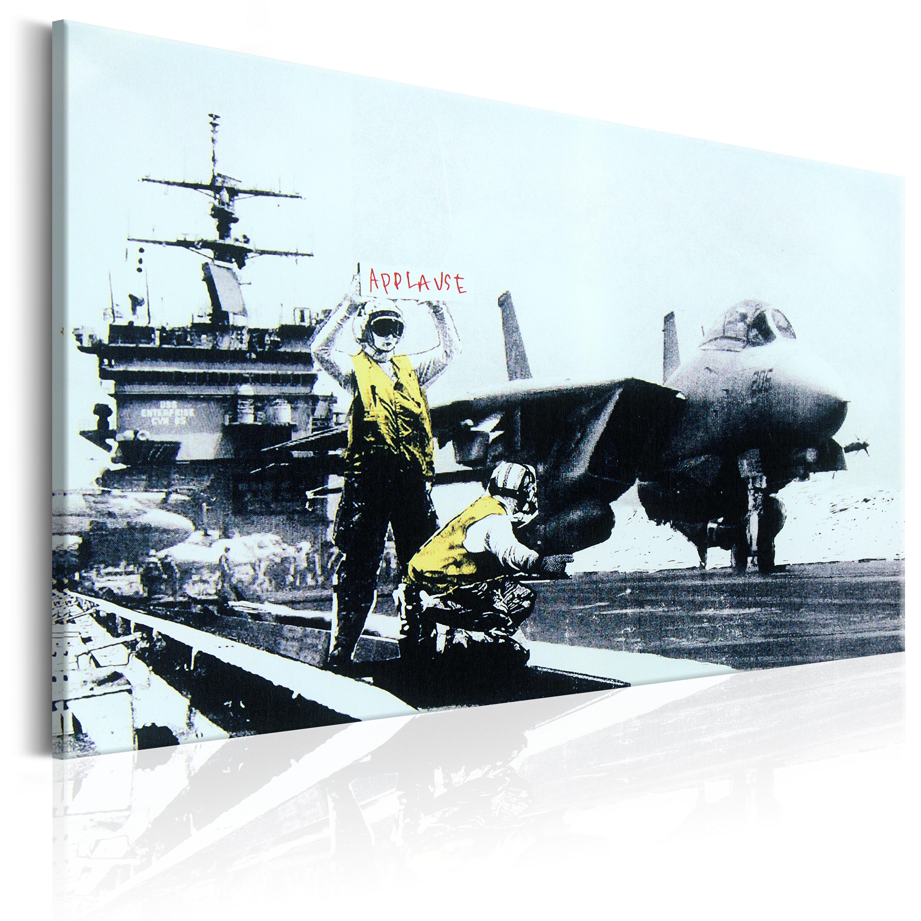 Canvas Print - Applause by Banksy - 120x80
