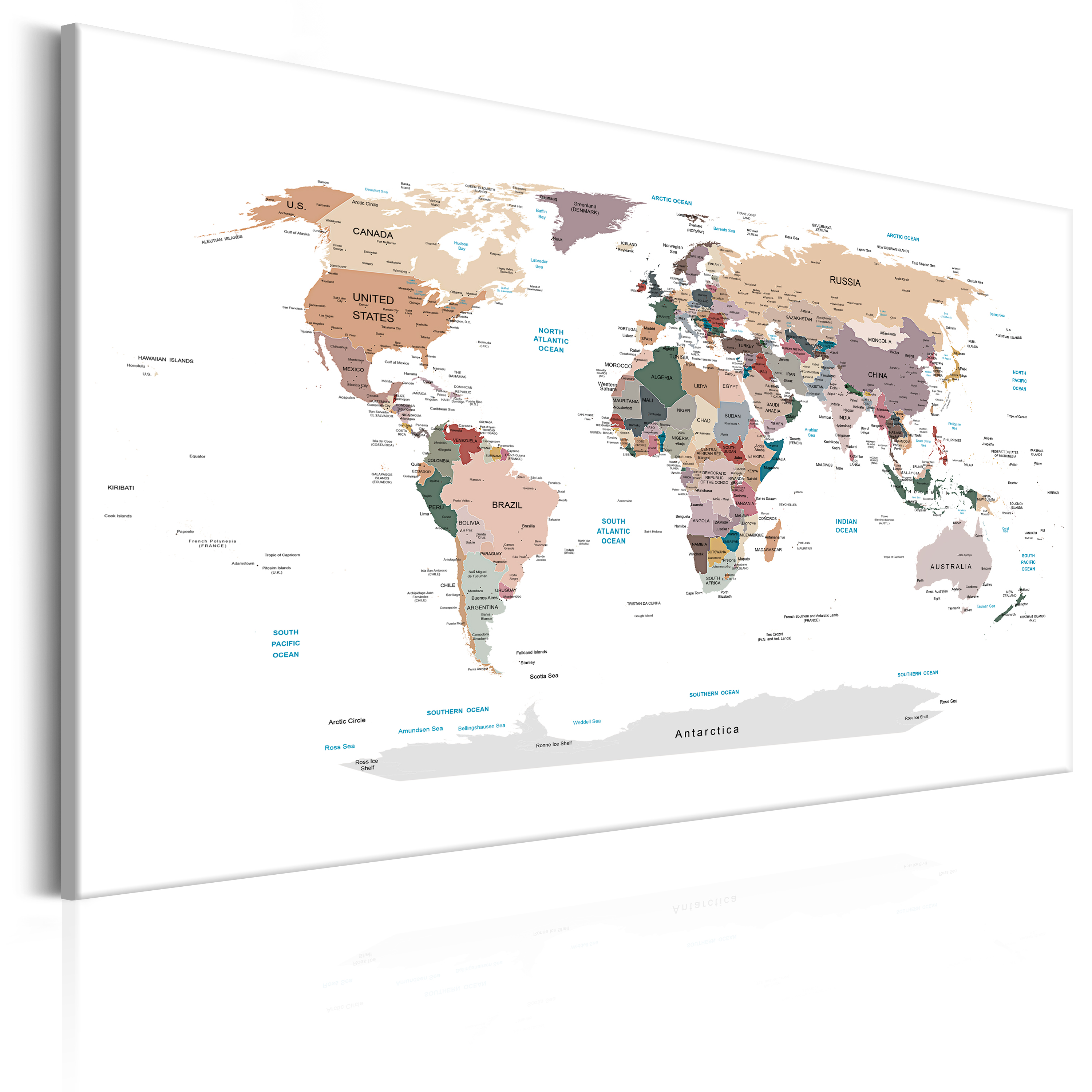 Canvas Print - World Map: Where Today? - 60x40