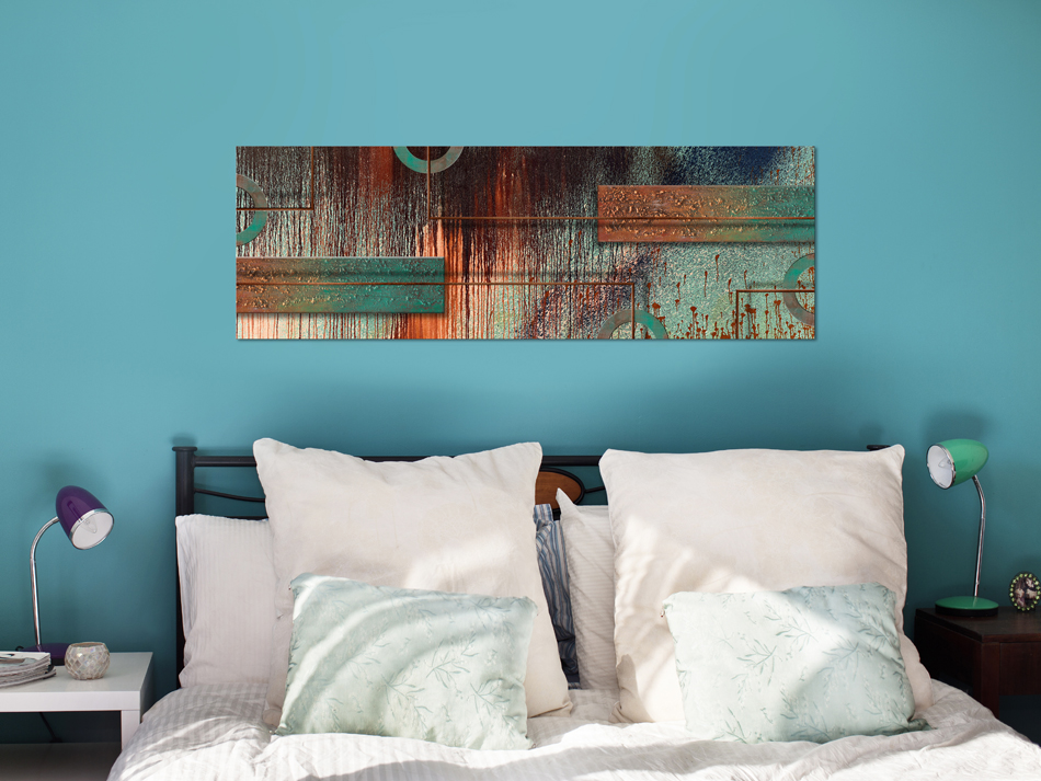 BILD ABSTRAKT a-A-0013-b-n FERTIG AUFGESPANNT LEINWAND BILDER XXL