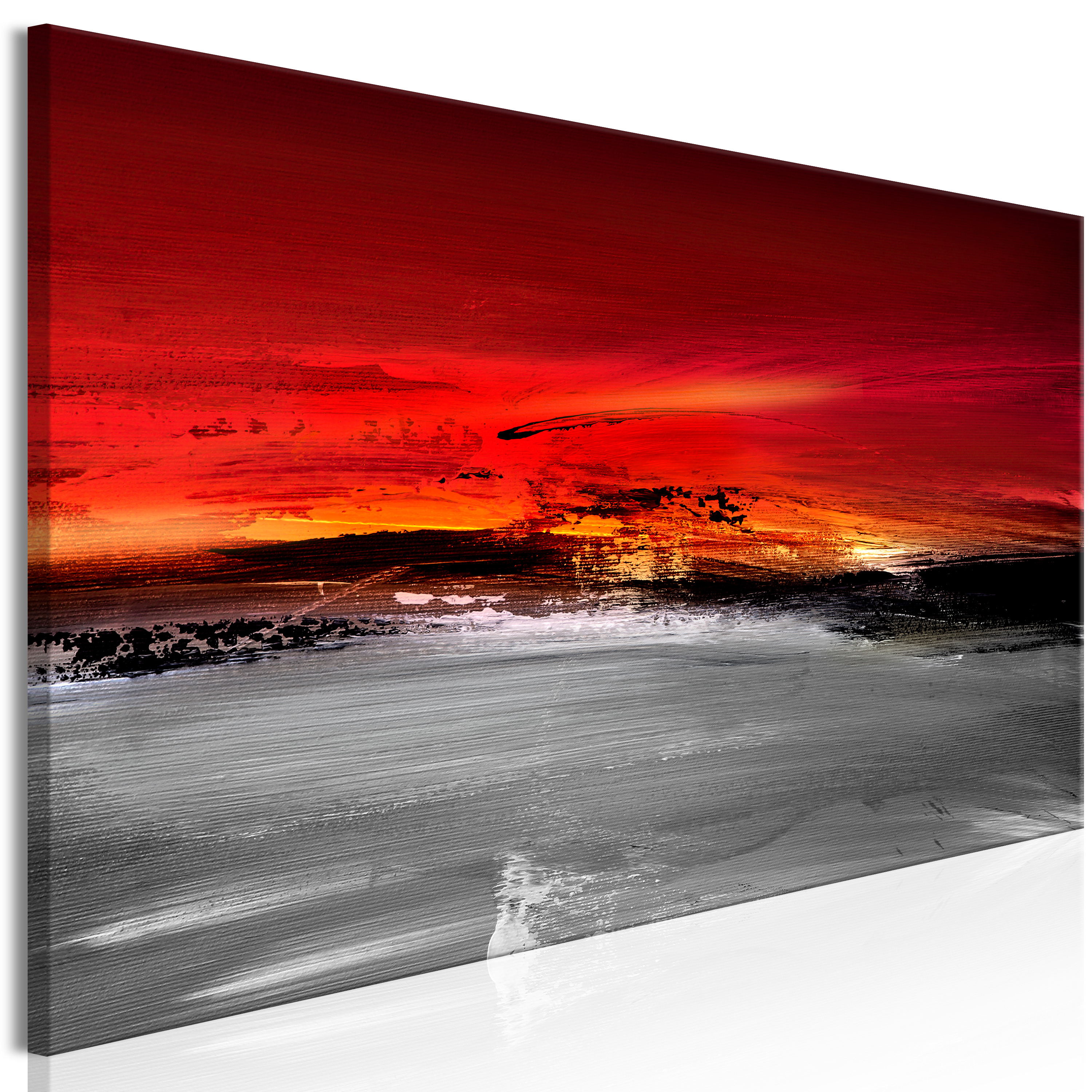 Canvas Print - Crimson Landscape (1 Part) Narrow - 150x50